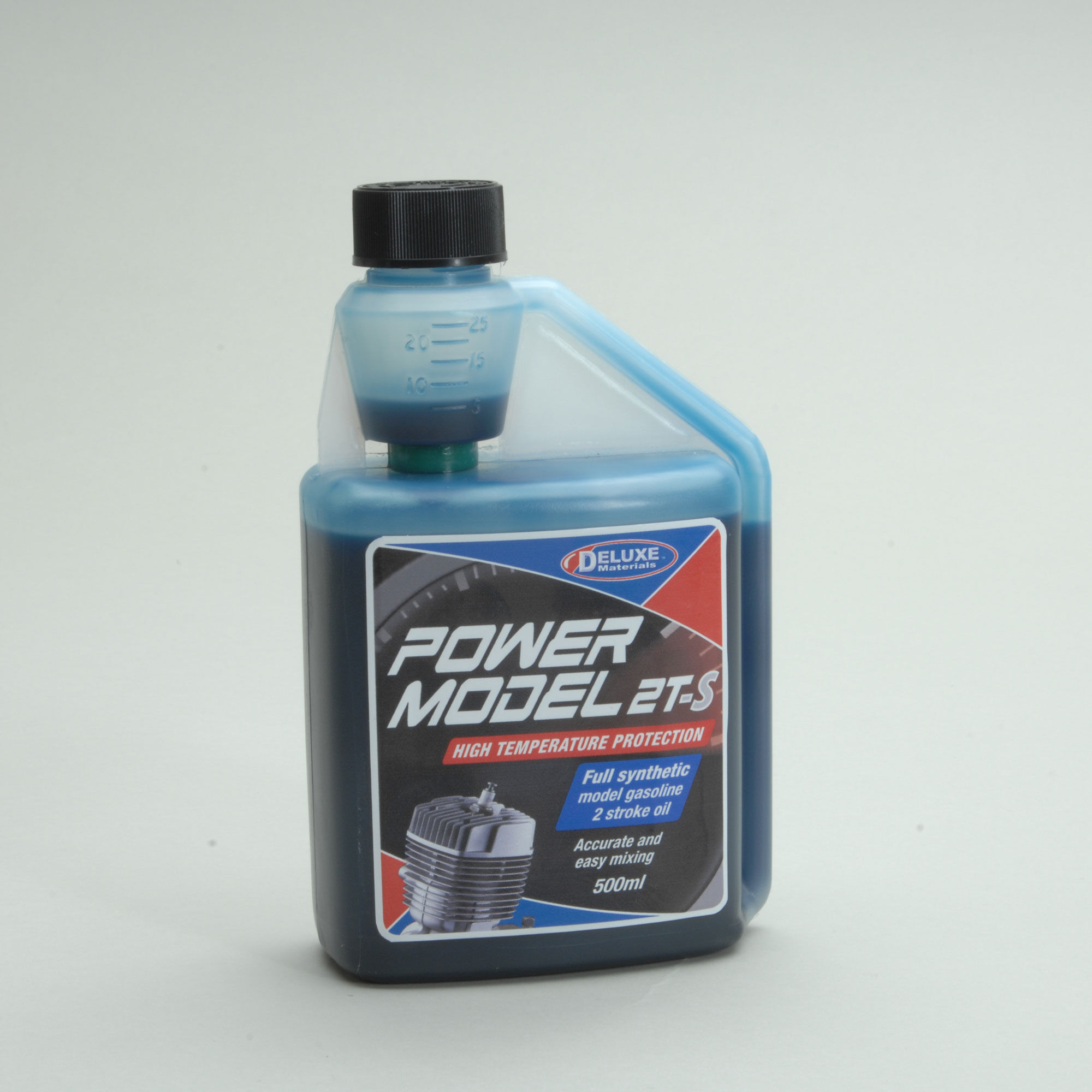 Deluxe Materials Power Model 2T-S Synthetic 2-Stroke Oil, 500ml-DLMLU01