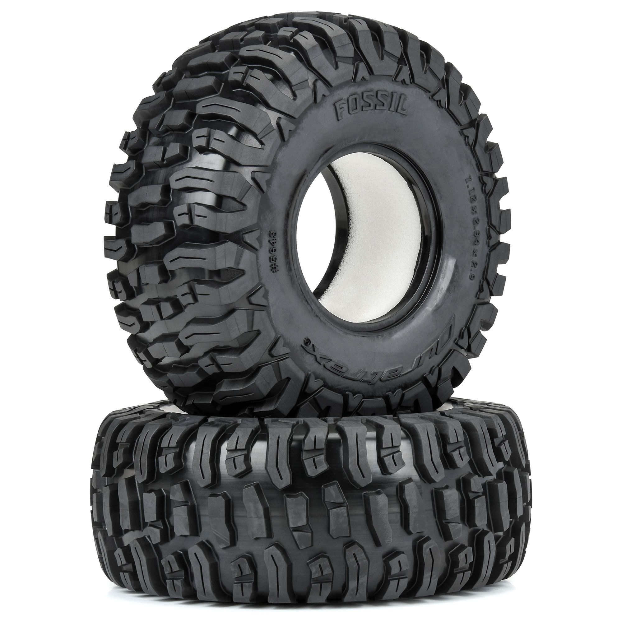 Duratrax 1:6 Fossil Front/Rear 2.9" Crawler Tires (2): SCX6-DTX5648
