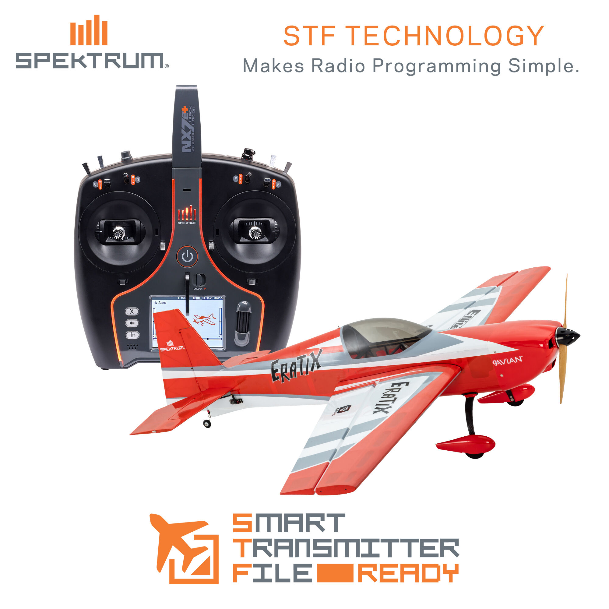 E-flite Eratix 3D SWS 1600mm BNF Basic w/ Spektrum 6S 4000mAh 50C Battery-EFL-13350CB