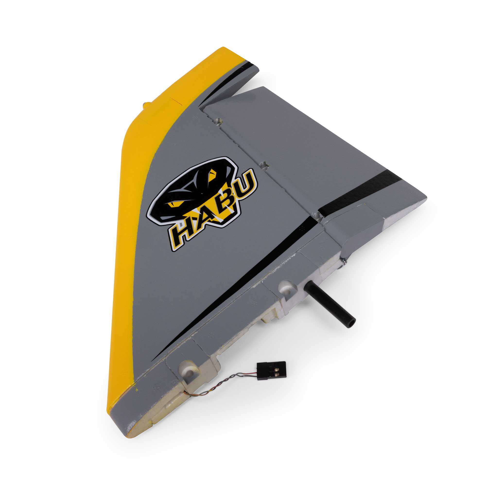 E-flite Vertical Stabilizer with Rudder and LED: Habu XS 80mm-EFL-1402