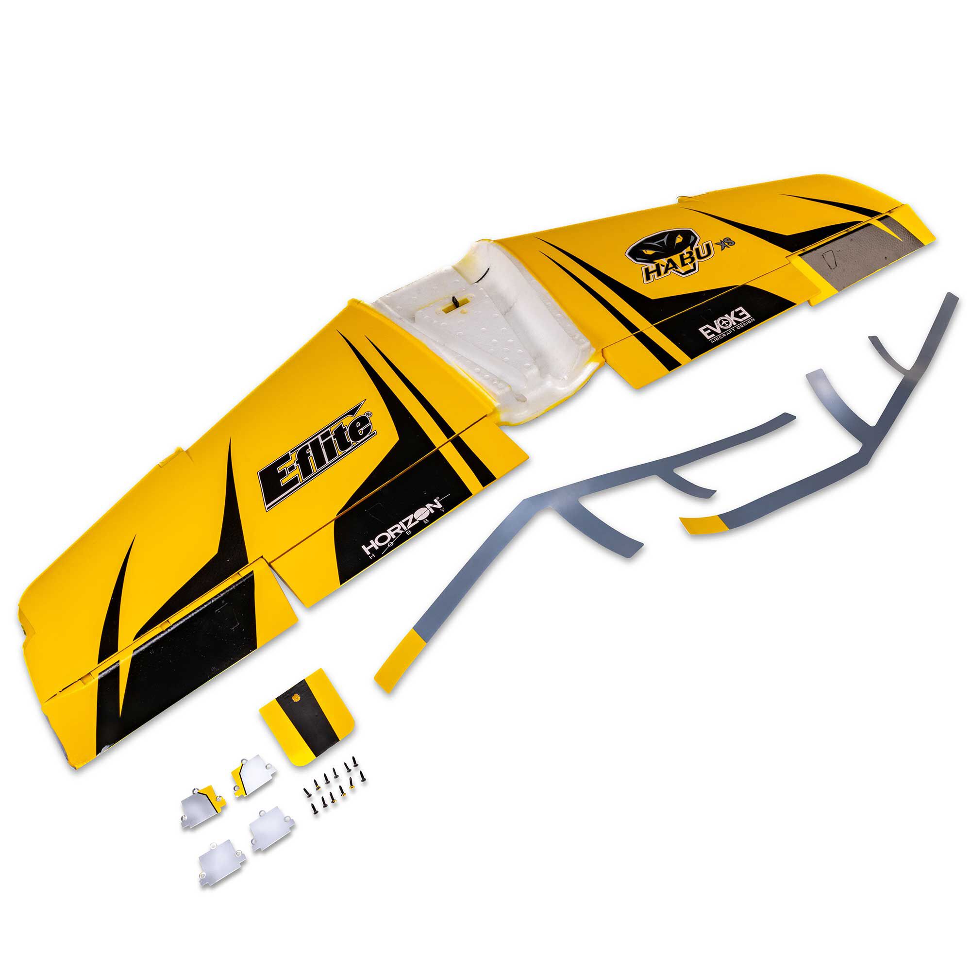 E-flite Wing Set with Hardware, LED: Habu 80-EFL-1405