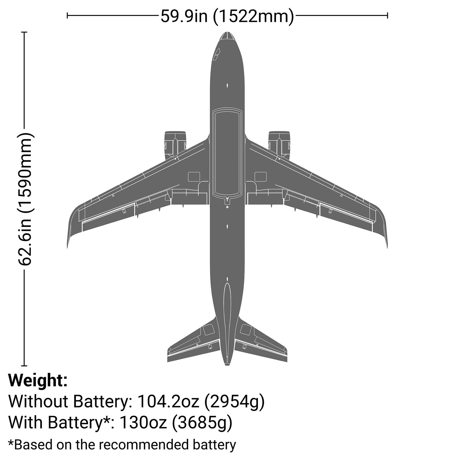 Airbus A320neo Twin 64mm EDF BNF Basic with AS3X+ and SAFE Select