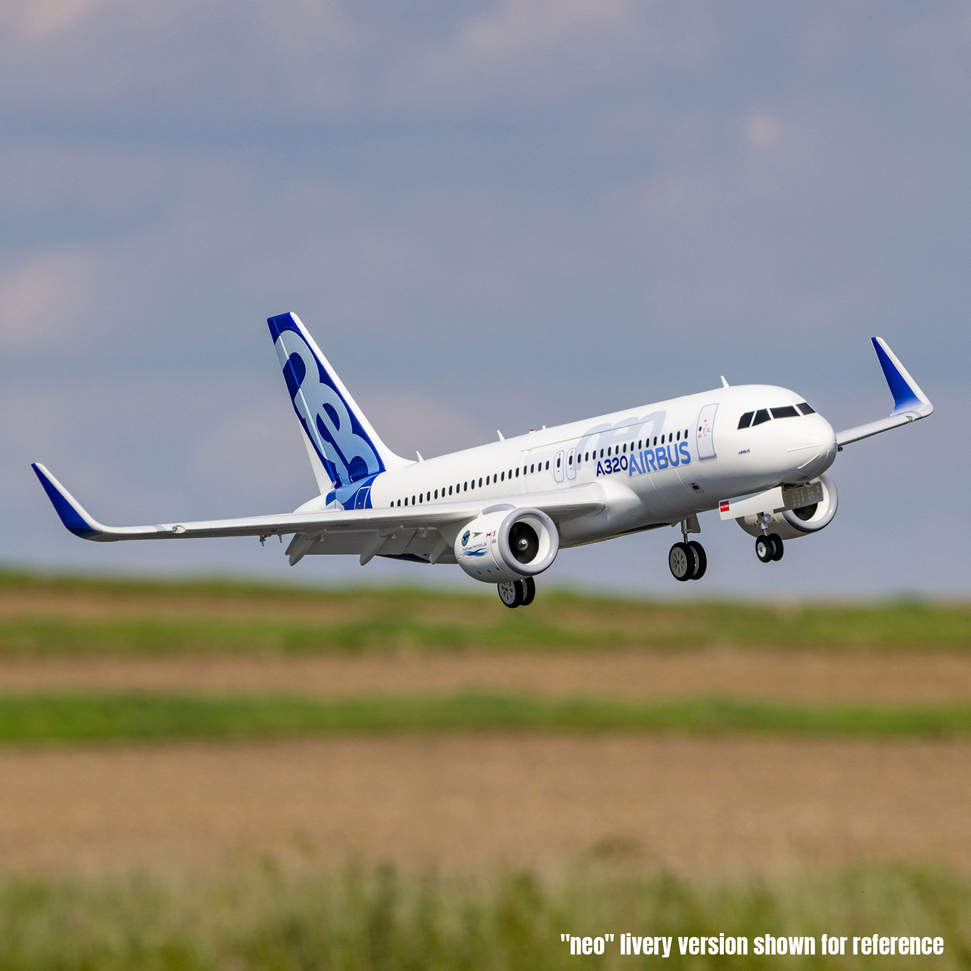 E-flite 64mm Airbus A320neo Twin EDF Jet BNF Basic w/ AS3X+ & SAFE