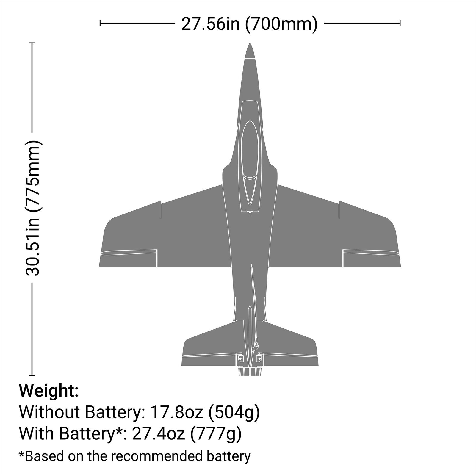 E-flite Habu SS (Super Sport) 50mm EDF Jet BNF Basic with AS3X+ and SAFE Select-EFL-3134