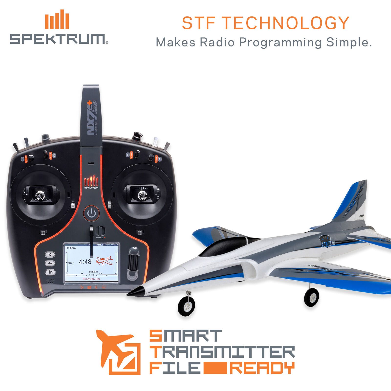E-flite Habu SS (Super Sport) 50mm EDF Jet BNF Basic with AS3X+ and SAFE Select-EFL-3134