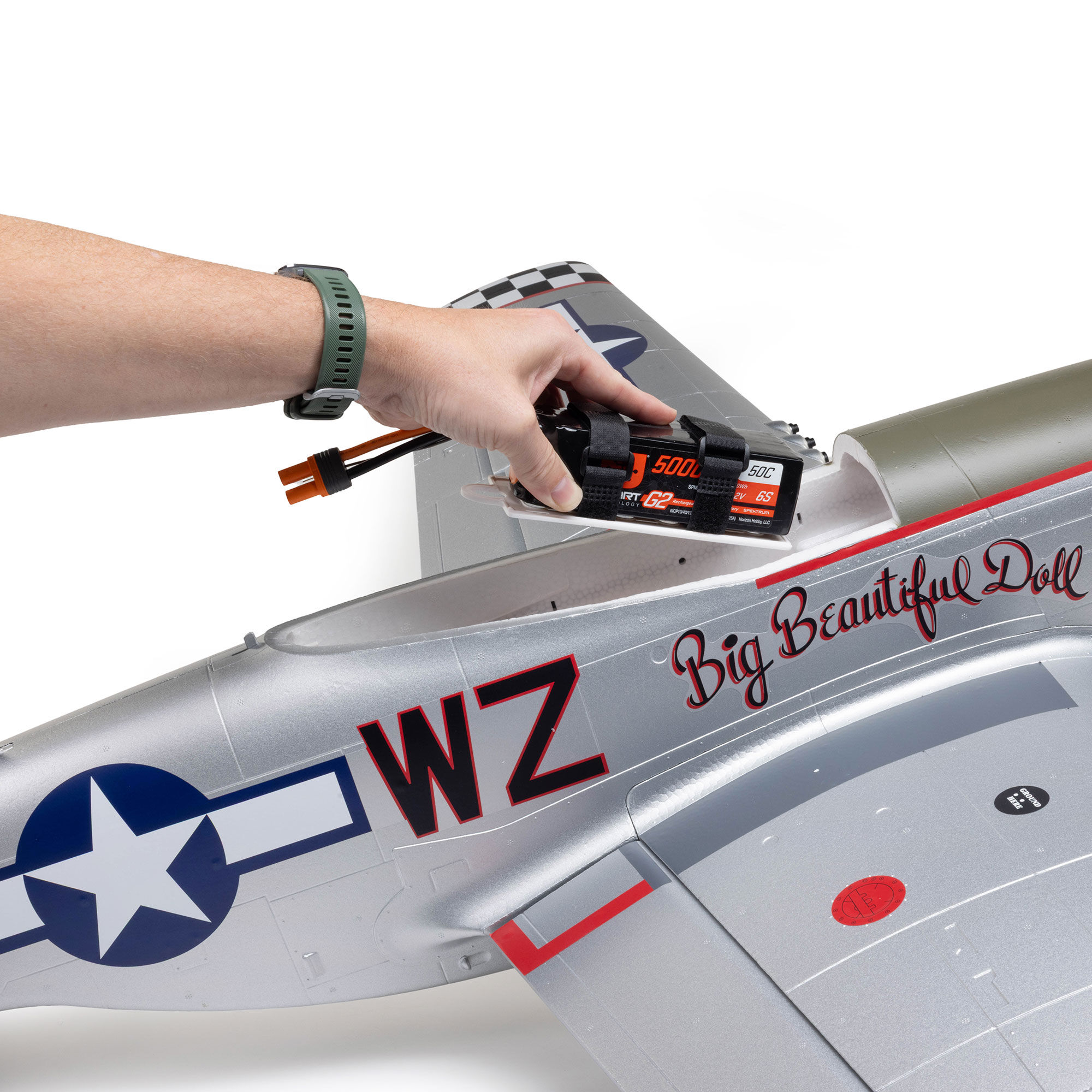 E-flite 1500mm P-51D Mustang BNF Basic-EFL-3359