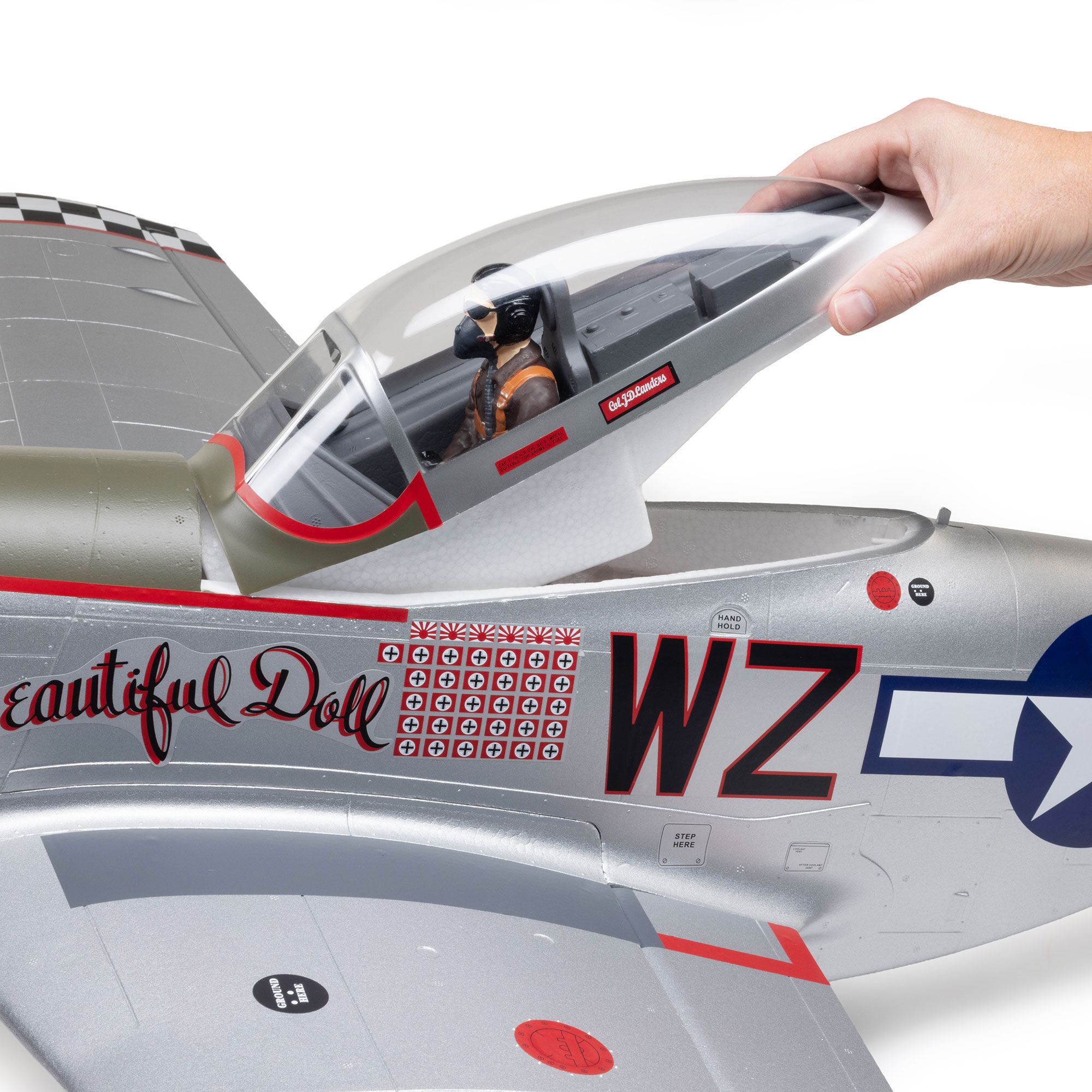 E-flite 1500mm P-51D Mustang BNF Basic-EFL-3359
