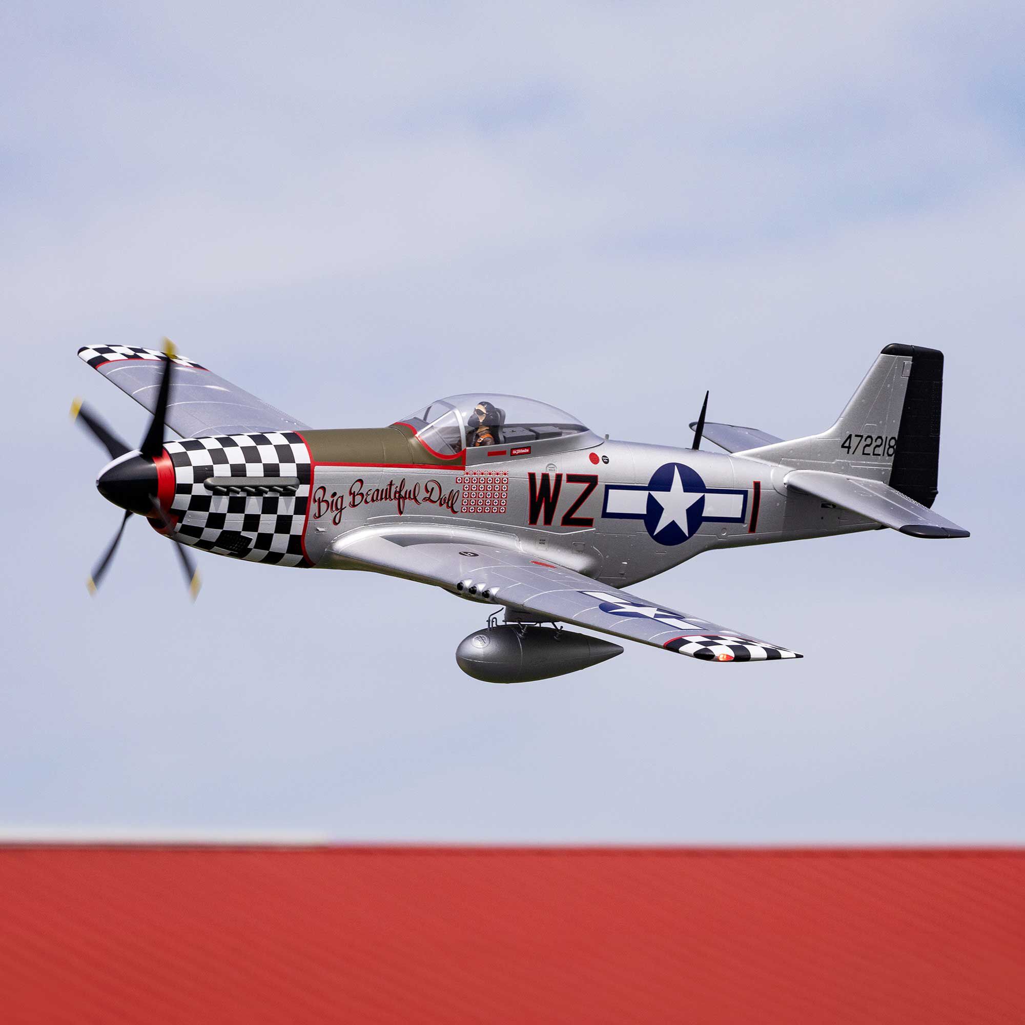 E-flite 1500mm P-51D Mustang BNF Basic-EFL-3359