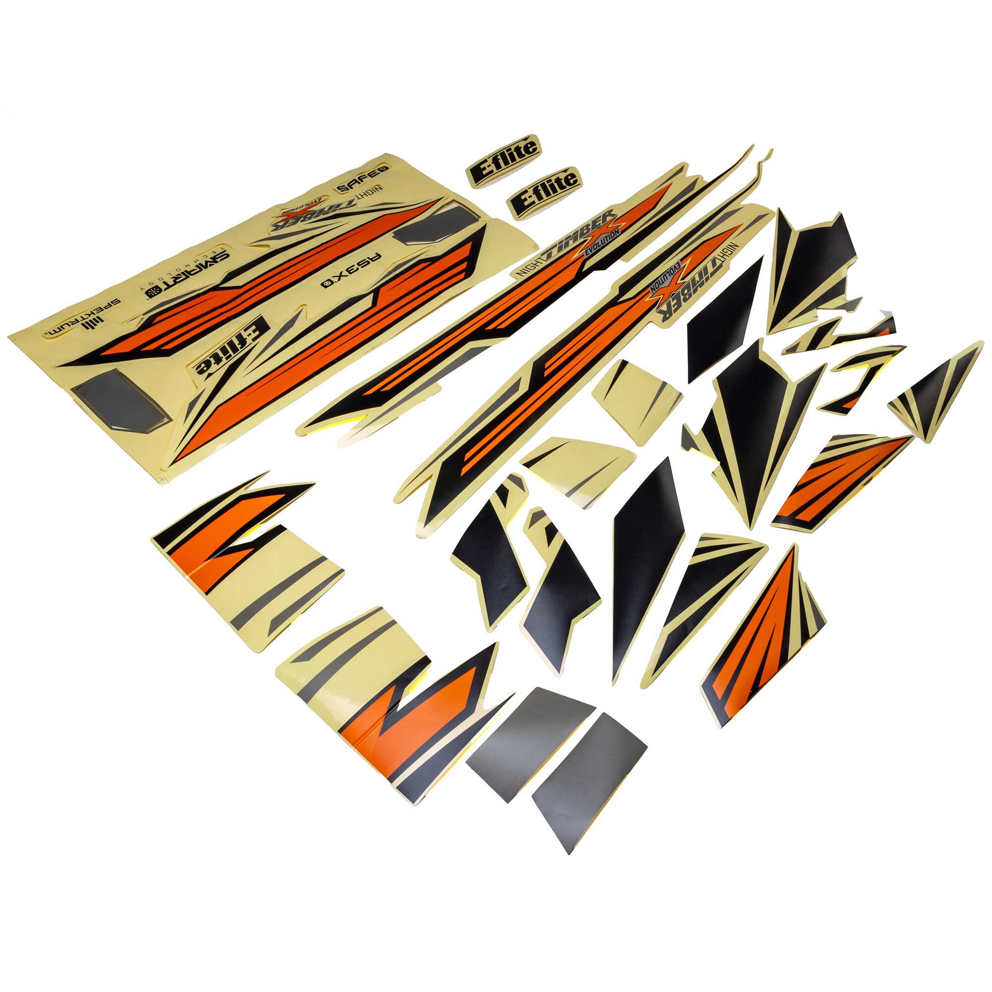 E-flite Decal Set: Night Timber X Evolution 1.2m-EFL013855