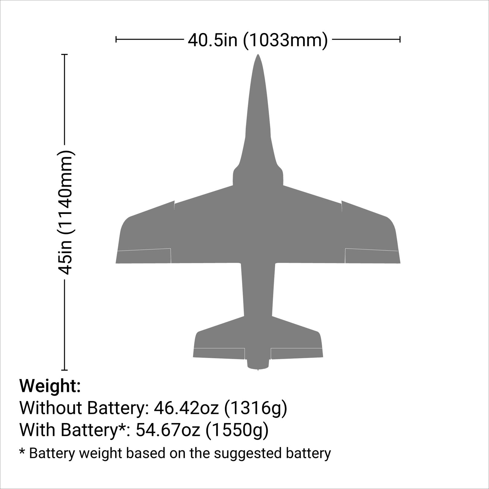 E-flite Habu STS 70mm RTF Basic RC EDF Jets Smart Trainer w/SAFE-EFL015001
