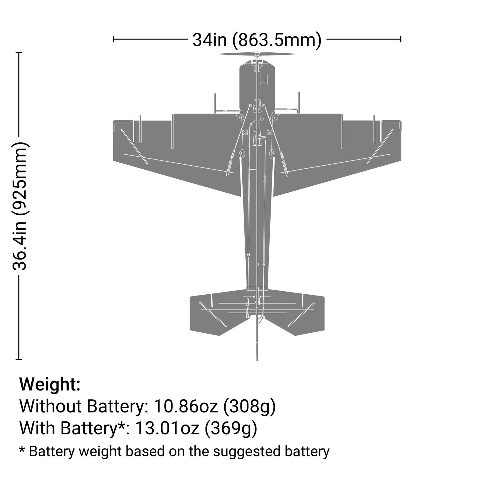 E-flite 860mm Eratix 3D FF (Flat Foamy) BNF Basic w/ AS3X & SAFE-EFL01950