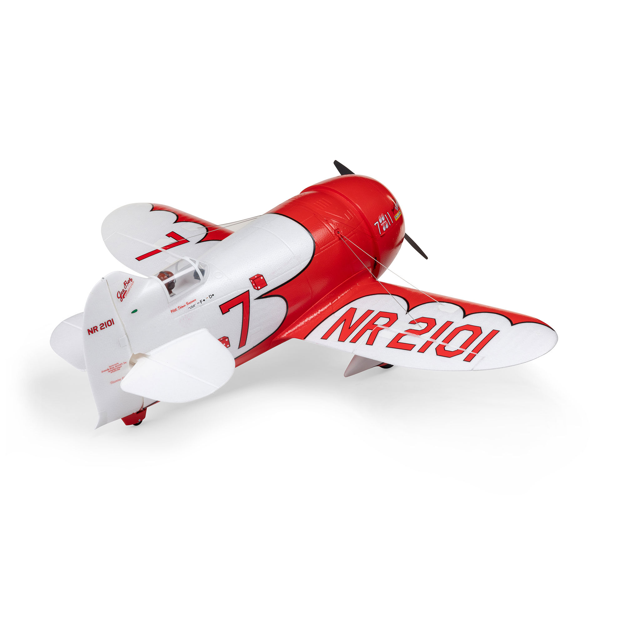 E-flite Gee Bee R-2 1.0m BNF Basic with AS3X+ and SAFE Select-EFL020550