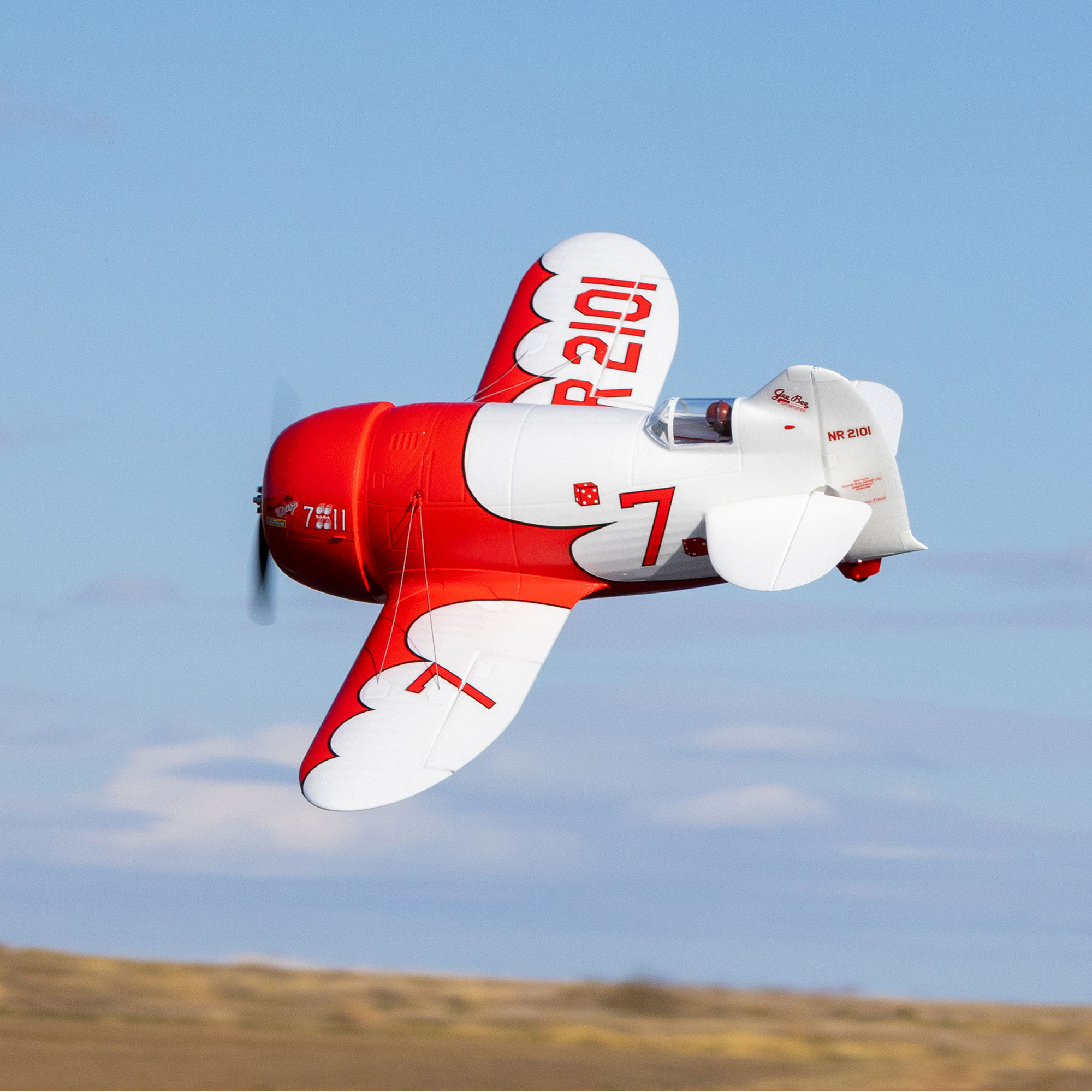 E-flite Gee Bee R-2 1.0m BNF Basic with AS3X+ and SAFE Select-EFL020550