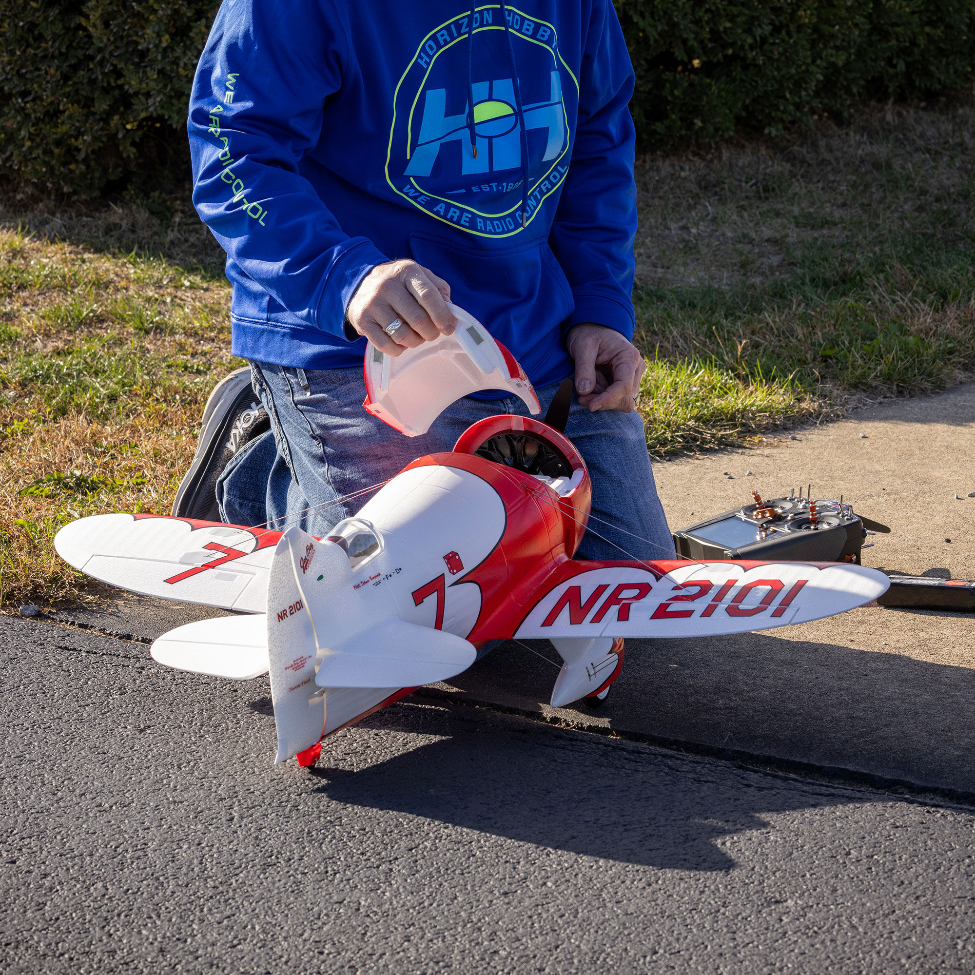 E-flite Gee Bee R-2 1.0m BNF Basic with AS3X+ and SAFE Select-EFL020550