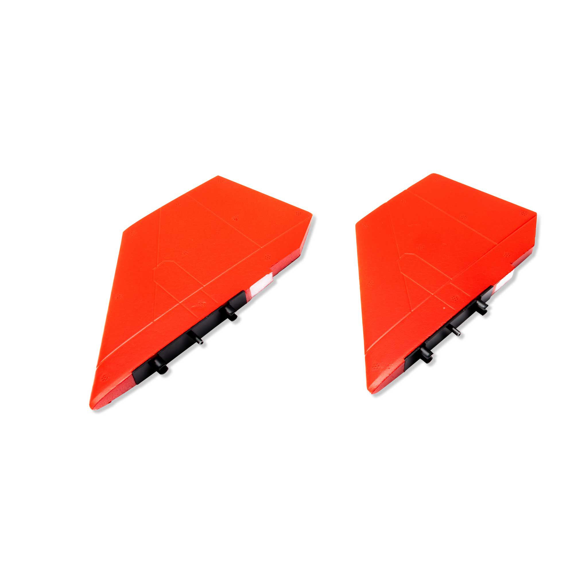E-flite Fin Set; Red, High Visibility: SR-71 Twin 40mm EDF-EFL02059