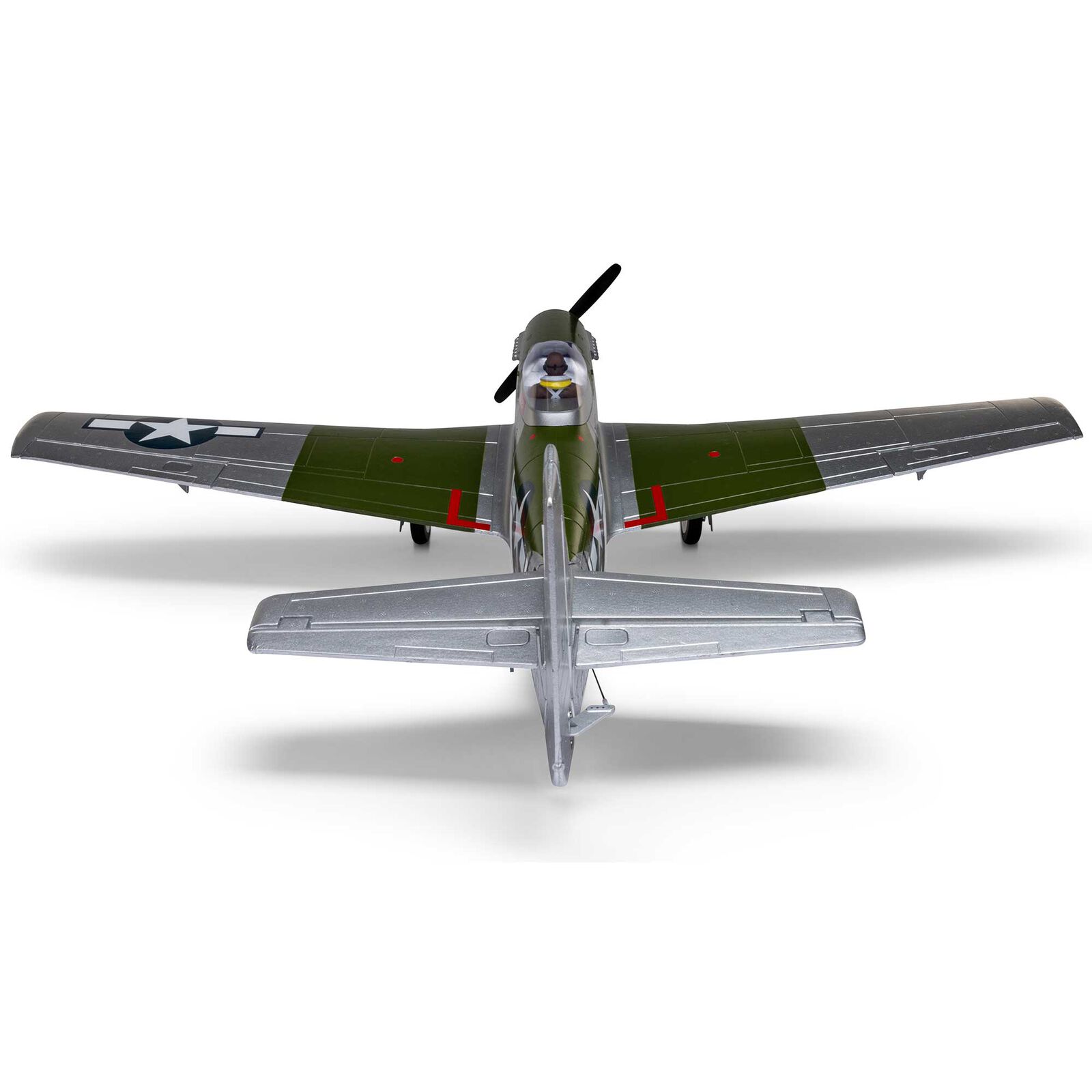 E-flite P-51D Mustang 1000m BNF Basic RC Warbirds Airplane w/AS3X+ & SAFE Select-EFL02650