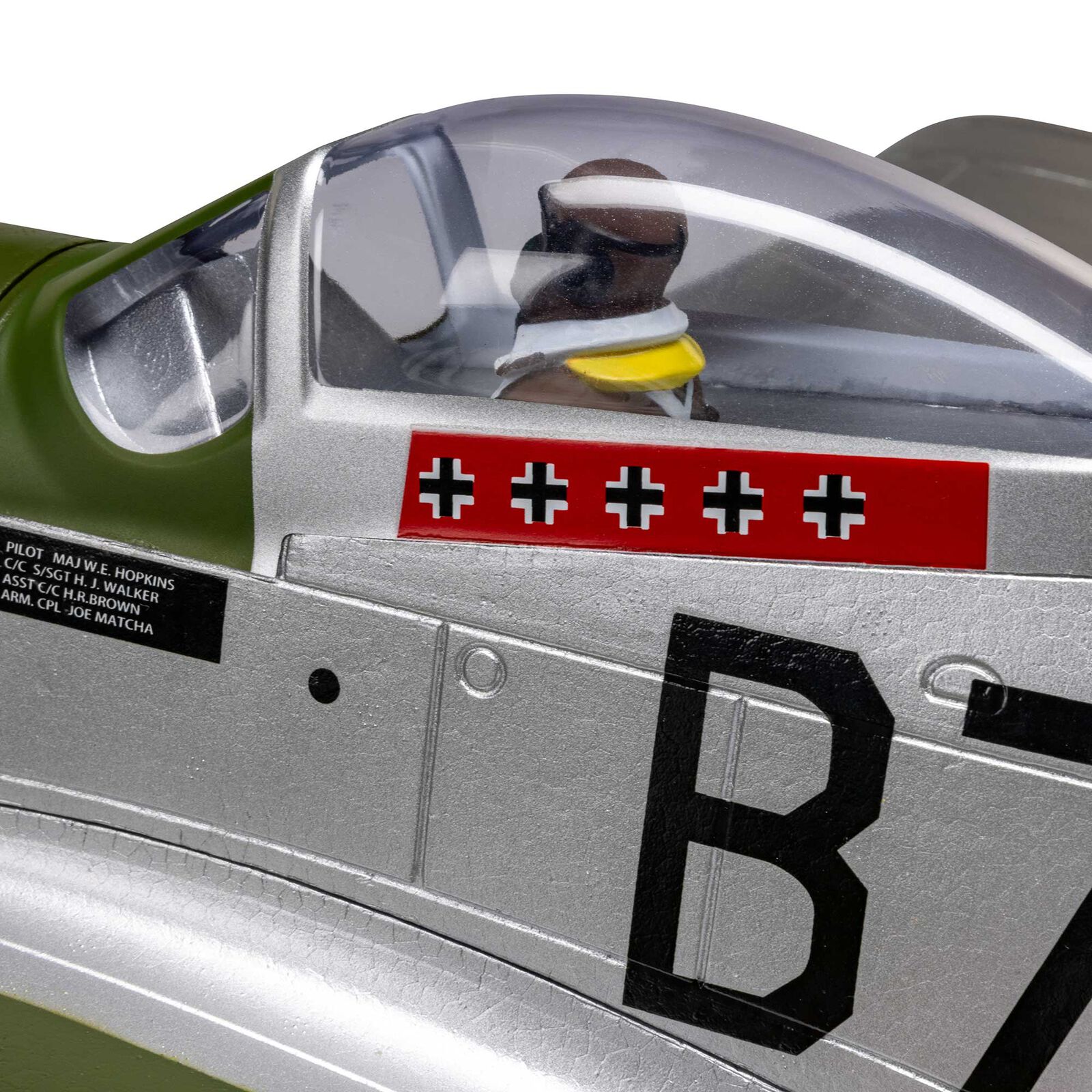 E-flite P-51D Mustang 1000m BNF Basic RC Warbirds Airplane w/AS3X+ & SAFE Select-EFL02650