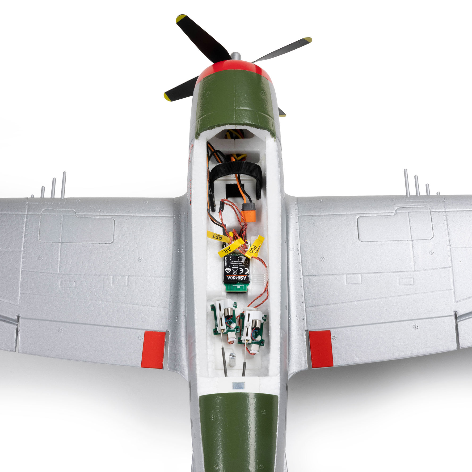 E-flite Micro P-47 Thunderbolt 625mm BNF Basic with AS3X+ and SAFE Select-EFL07050