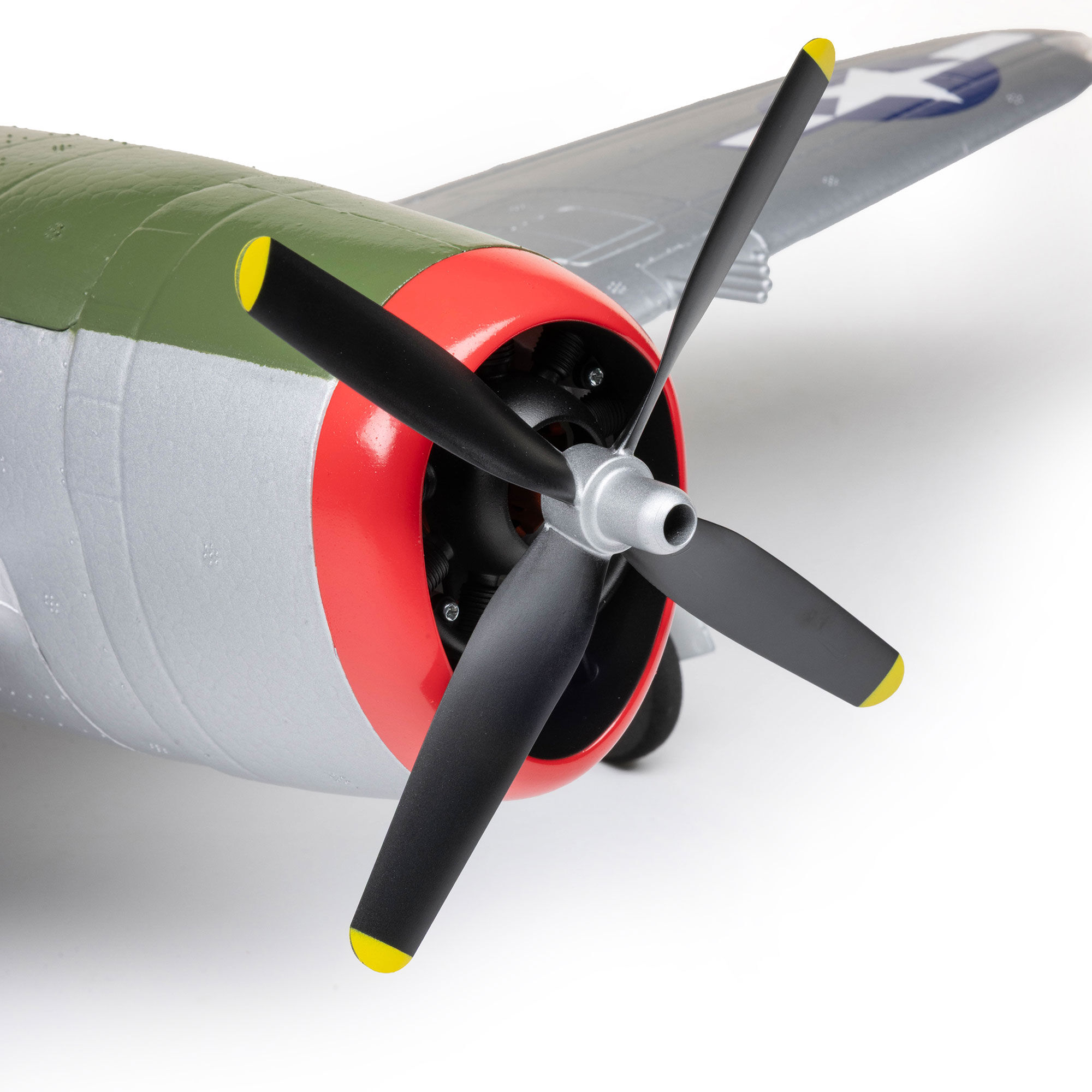 E-flite Micro P-47 Thunderbolt 625mm BNF Basic with AS3X+ and SAFE Select-EFL07050