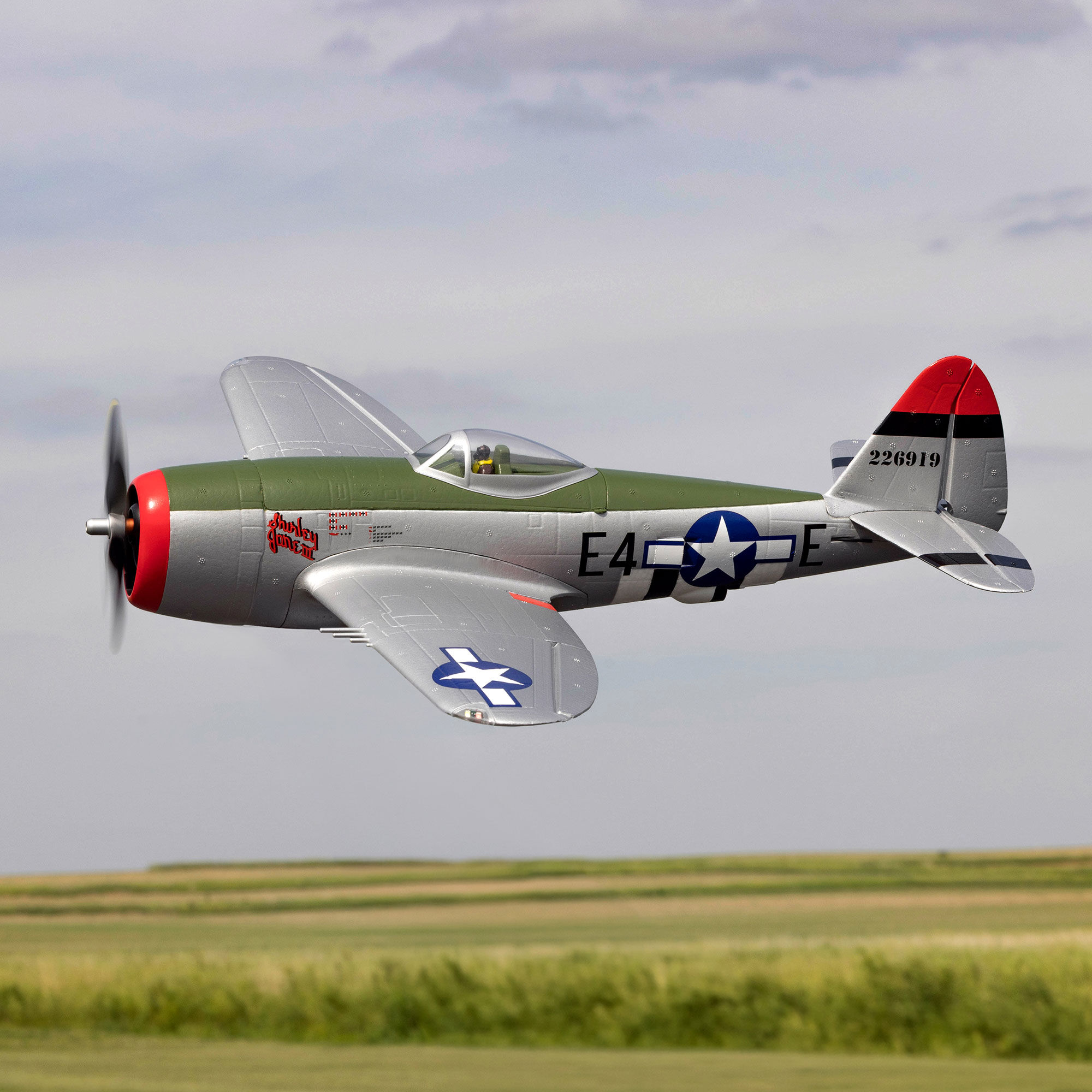 E-flite Micro P-47 Thunderbolt 625mm BNF Basic with AS3X+ and SAFE Select-EFL07050