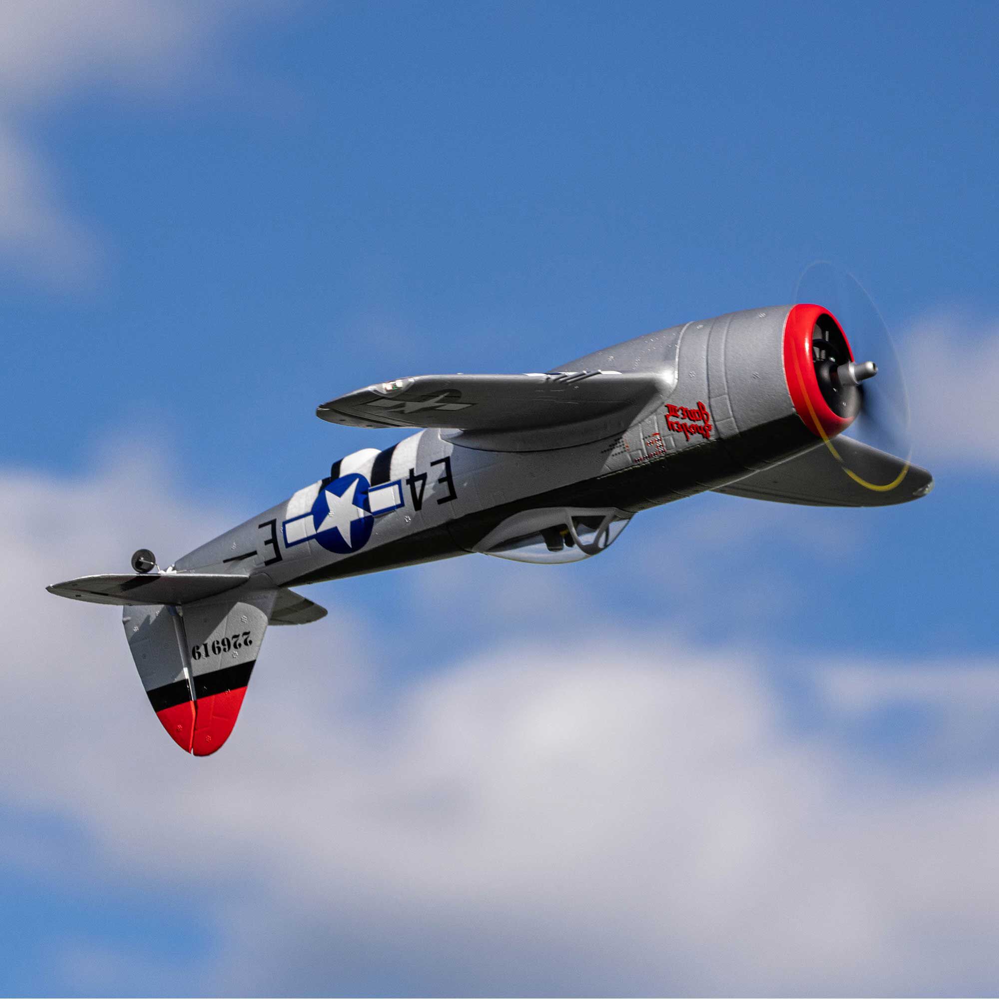 E-flite Micro P-47 Thunderbolt 625mm BNF Basic with AS3X+ and SAFE Select-EFL07050