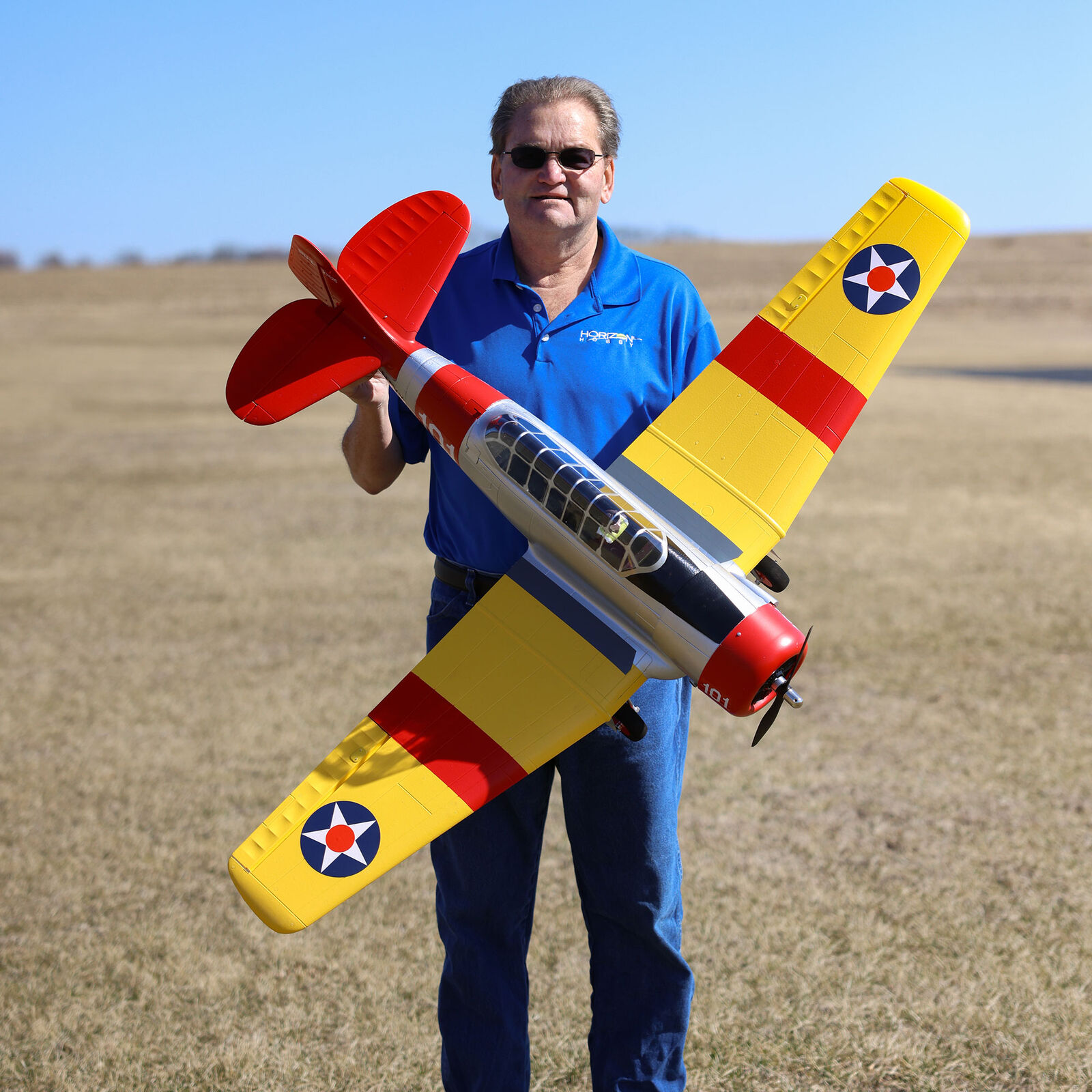 E-flite SNJ-5/AT-6 Texan 1.5m BNF Basic with AS3X+ and SAFE Select-EFL08750