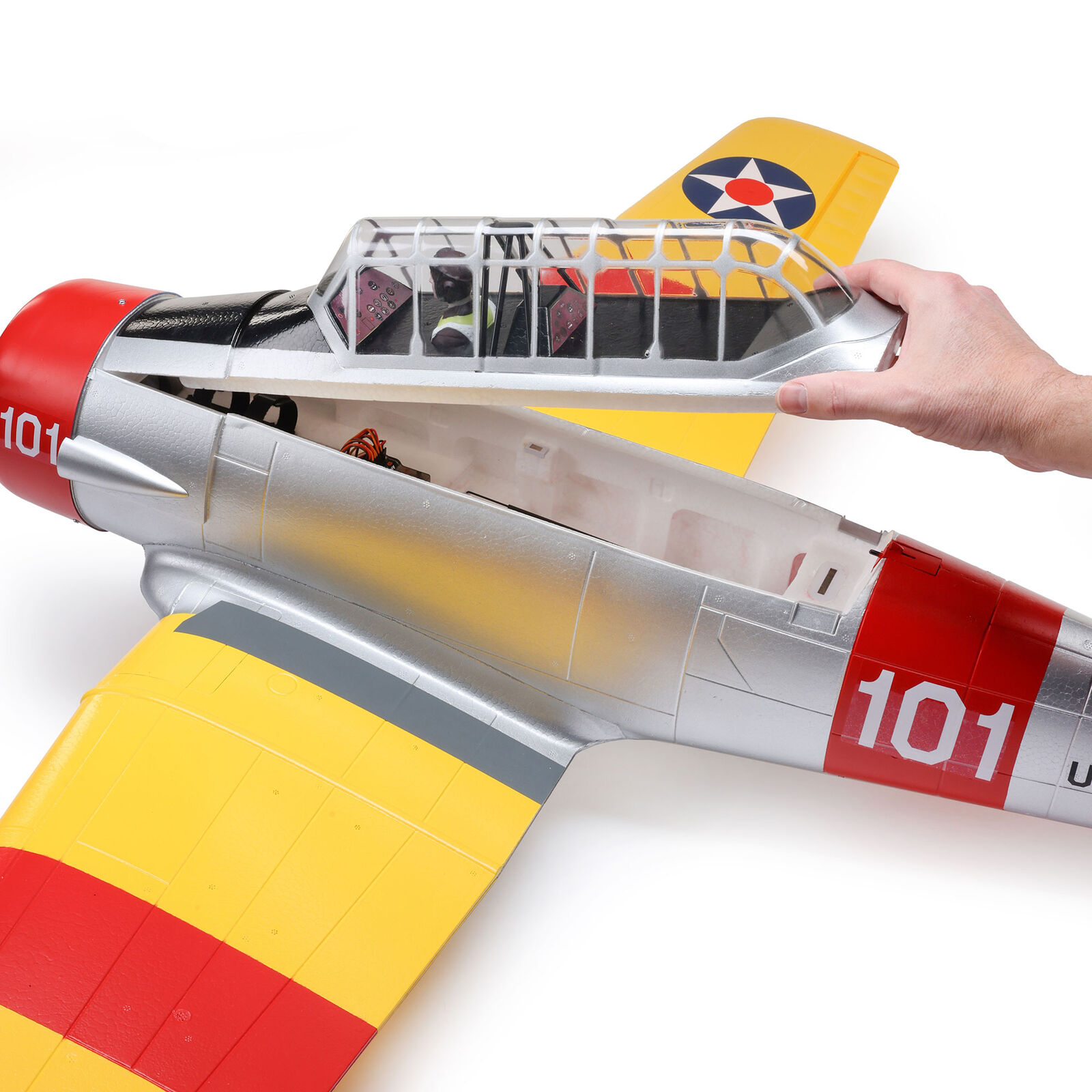 E-flite SNJ-5/AT-6 Texan 1.5m BNF Basic with AS3X+ and SAFE Select-EFL08750