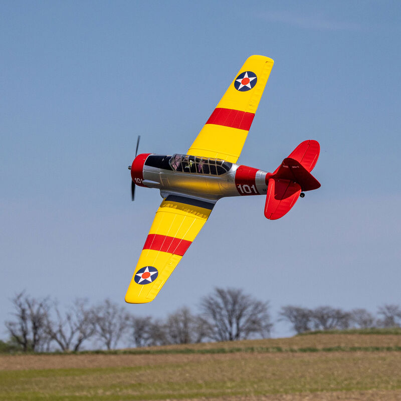 E-flite SNJ-5/AT-6 Texan 1.5m BNF Basic with AS3X+ and SAFE Select-EFL08750