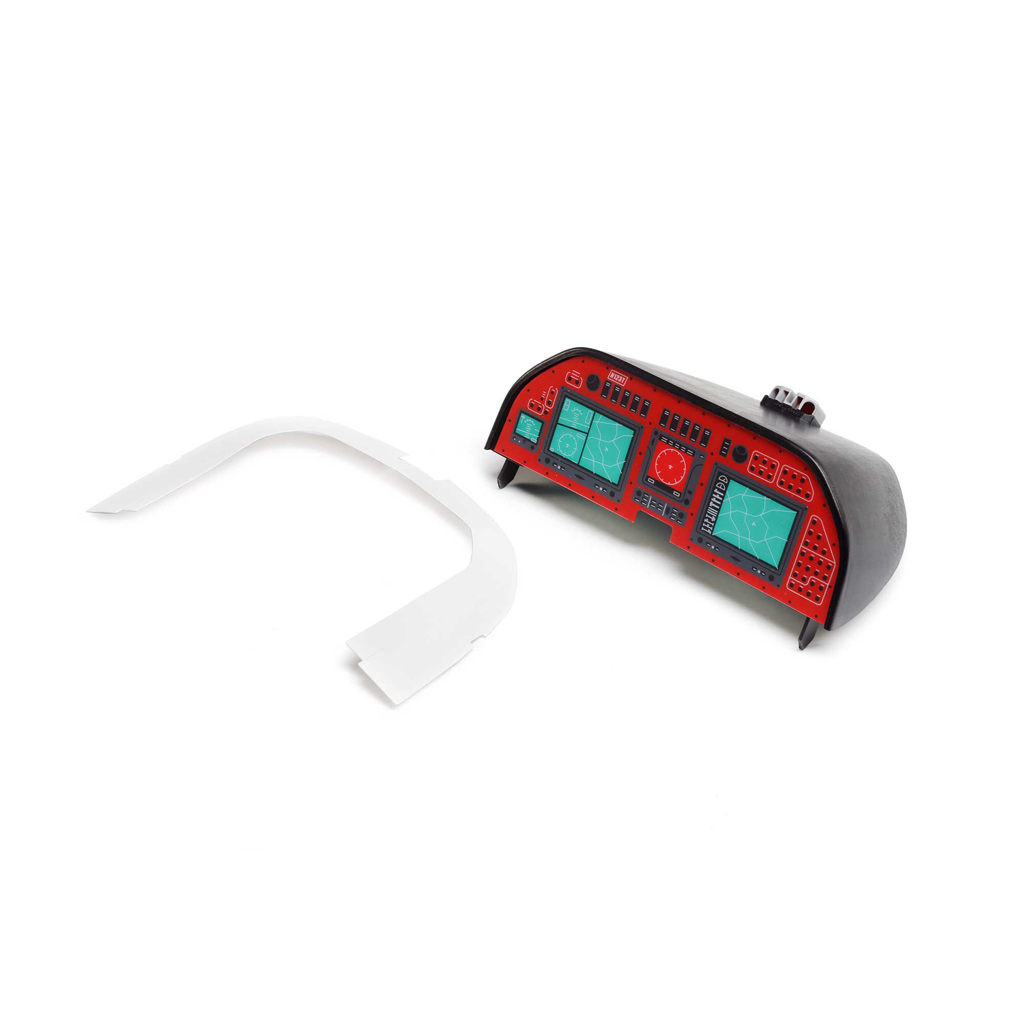 E-flite Instrument Panel with Plastic Cover: DRACO 2.0m-EFL12583