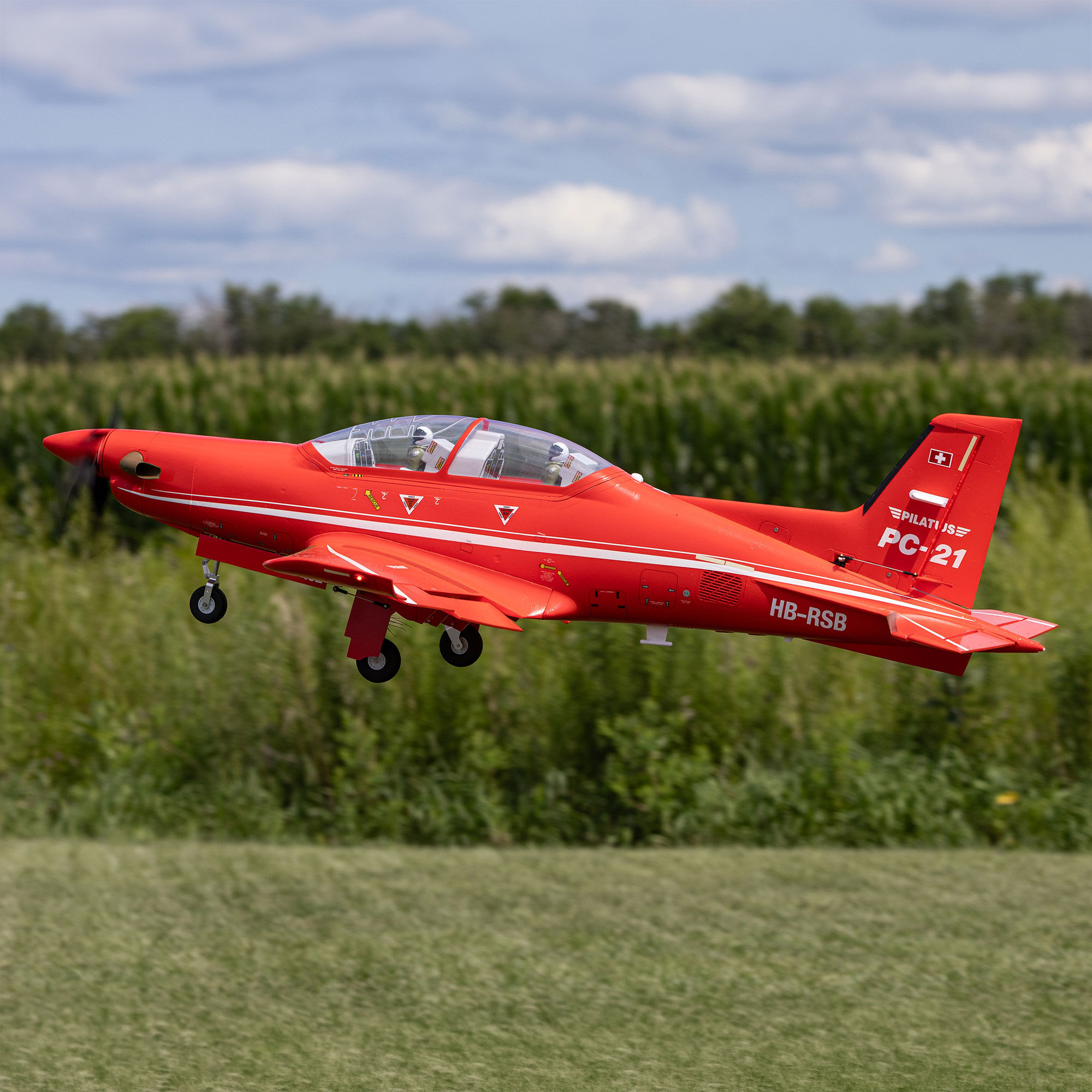 E-flite 1300mm Pilatus PC-21 BNF Basic with AS3X+ and SAFE Select-EFL14950