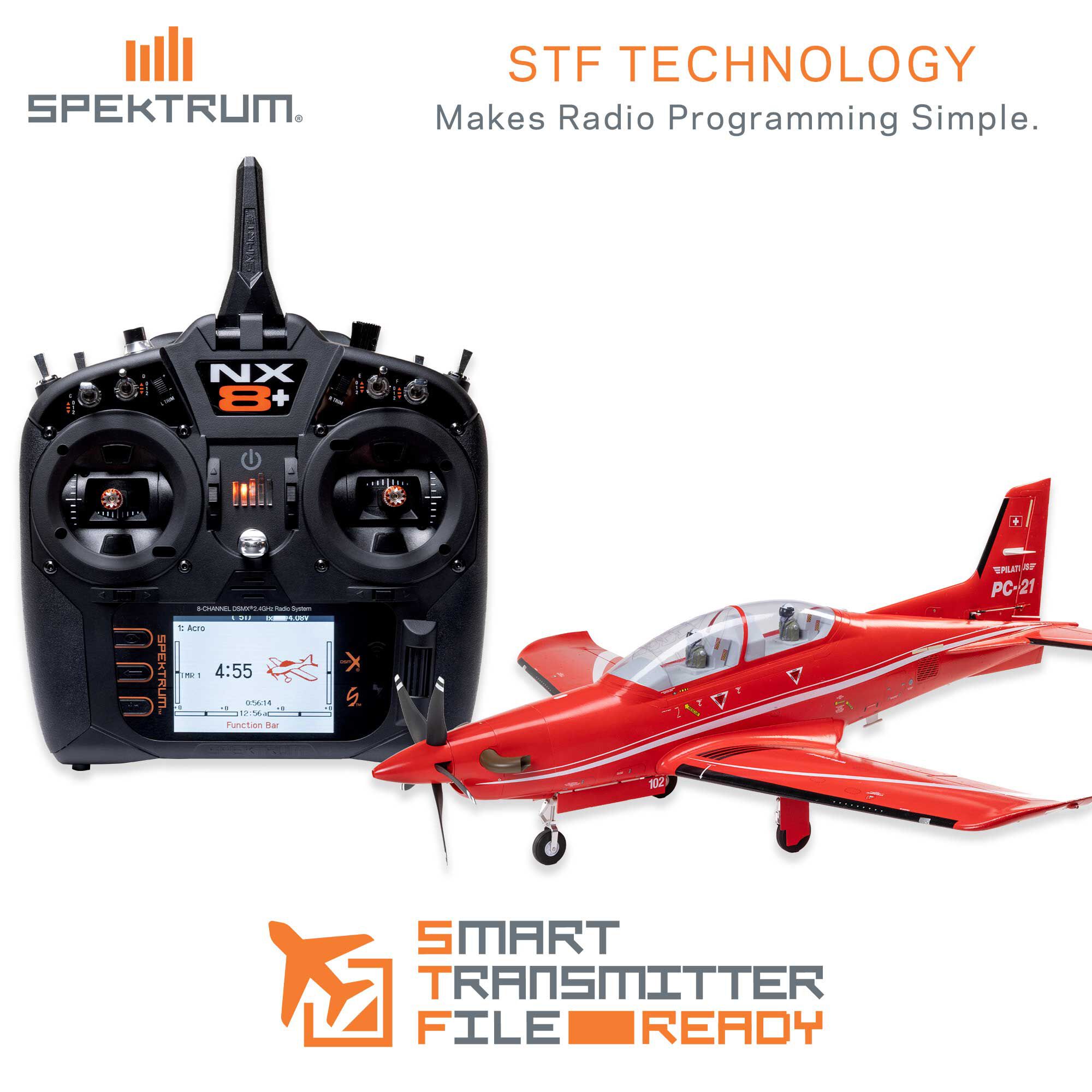 E-flite 1300mm Pilatus PC-21 BNF Basic with AS3X+ and SAFE Select-EFL14950