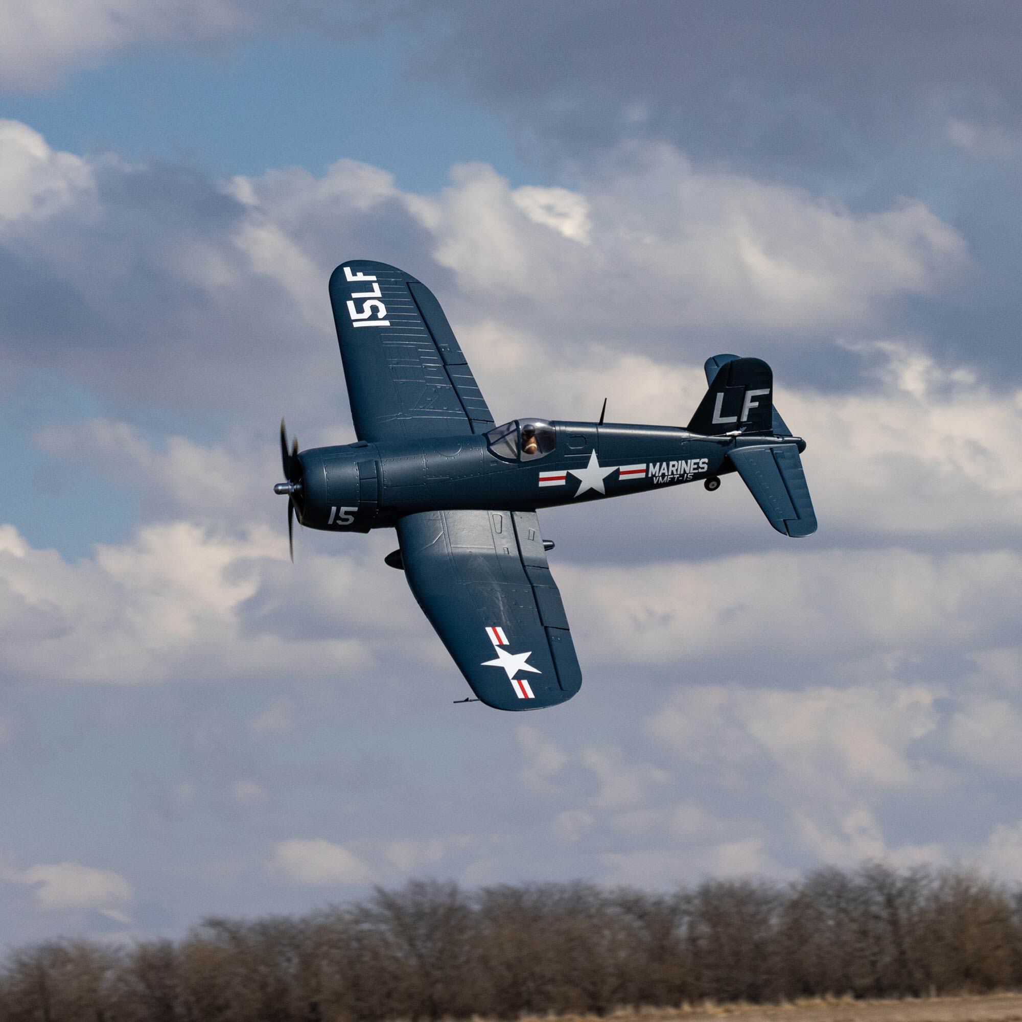 E-flite F4U-4 Corsair 1.2m BNF Basic with AS3X and SAFE Select-EFL18550