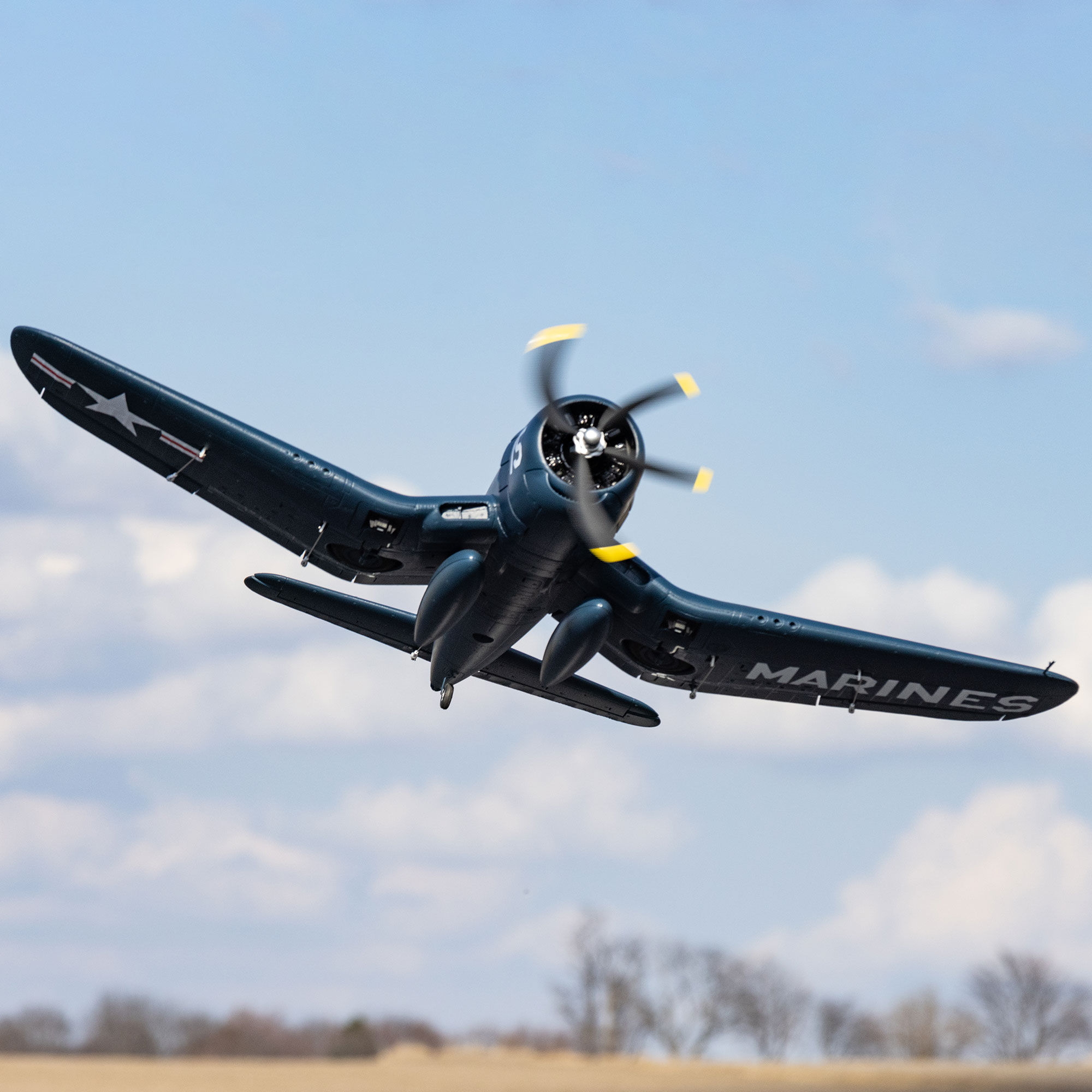 E-flite F4U-4 Corsair 1.2m BNF Basic with AS3X and SAFE Select-EFL18550