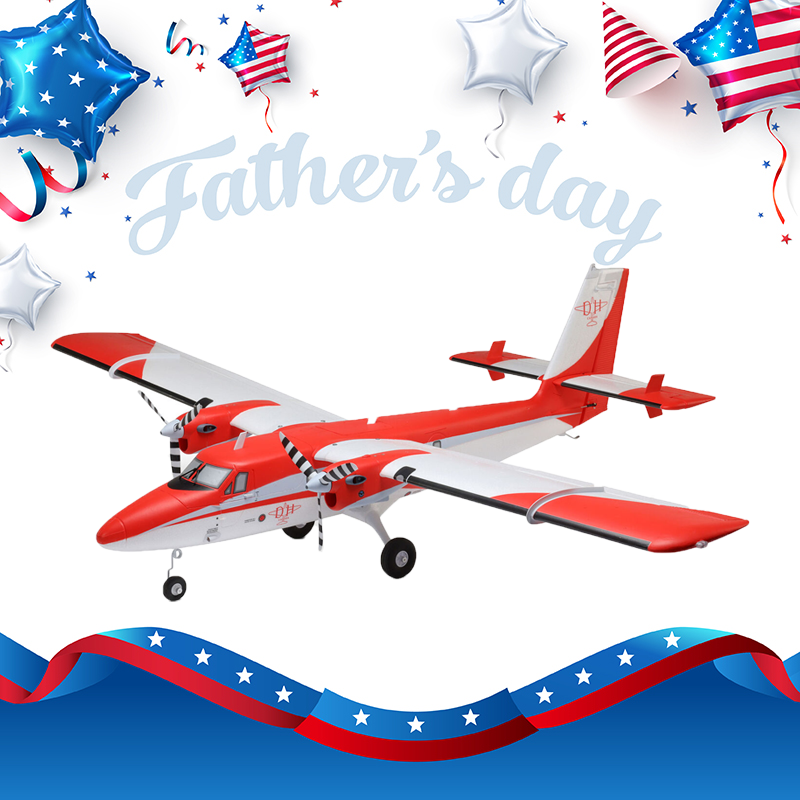 E-flite DHC-6 Twin Otter 1.4m BNF Basic with AS3X+ and SAFE Select-EFL32050
