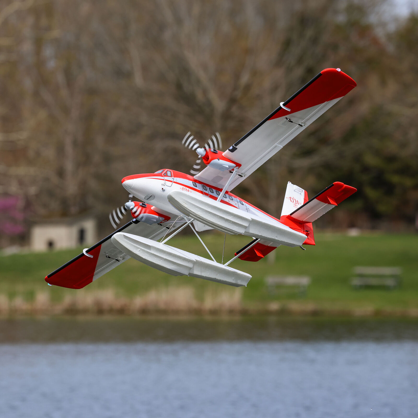 E-flite DHC-6 Twin Otter 1.4m PNP Combo with Floats-EFL32075CF