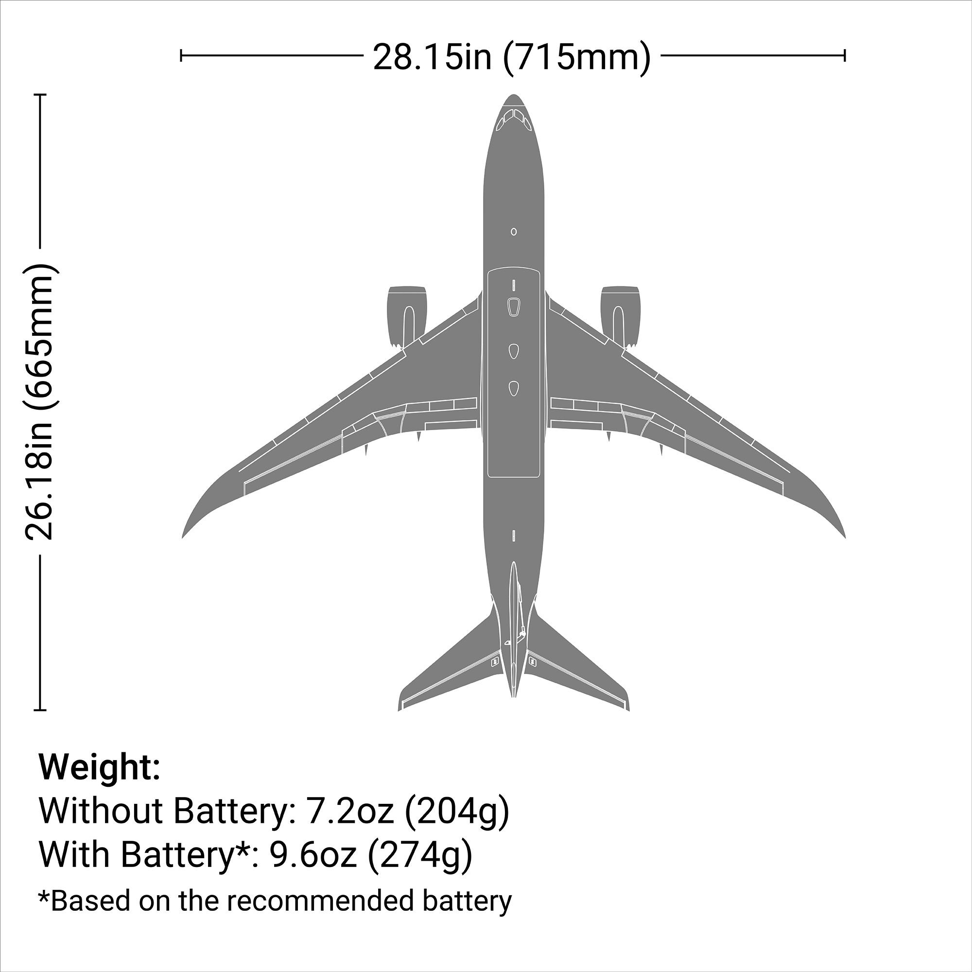 E-flite Boeing 787-8 Dreamliner Twin 30mm EDF BNF Basic with AS3X and SAFE Select