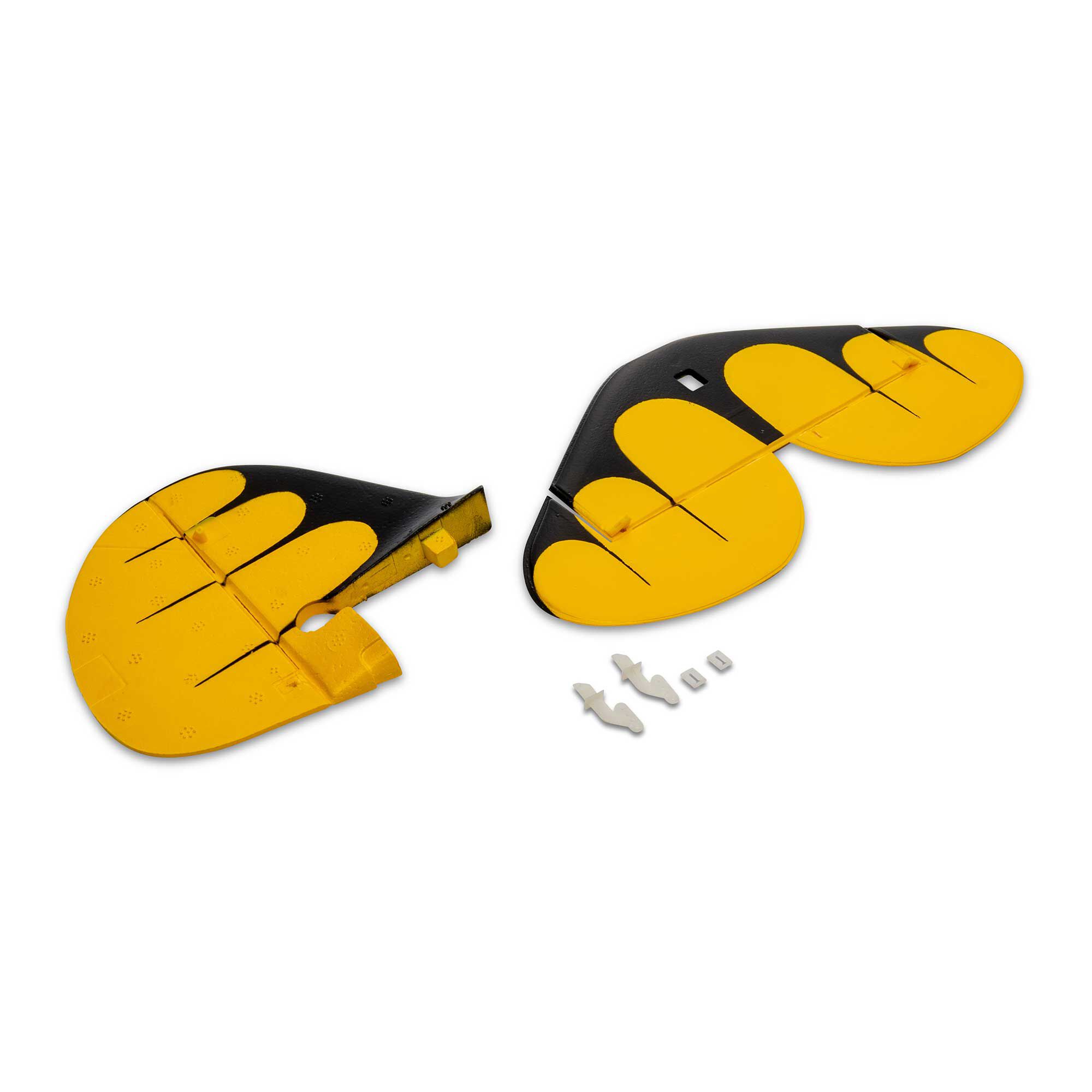 E-flite Tail Set: UMX WACO, Yellow-EFLU05353Y