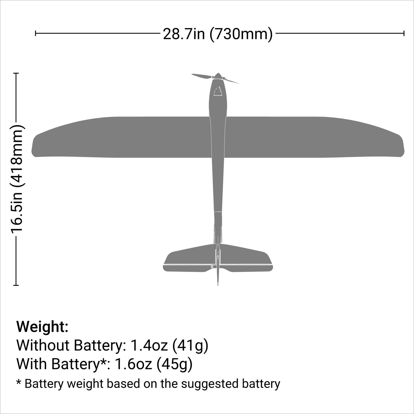 E-flite UMX Radian BNF Basic w/SAFE and AS3X-EFLU2950