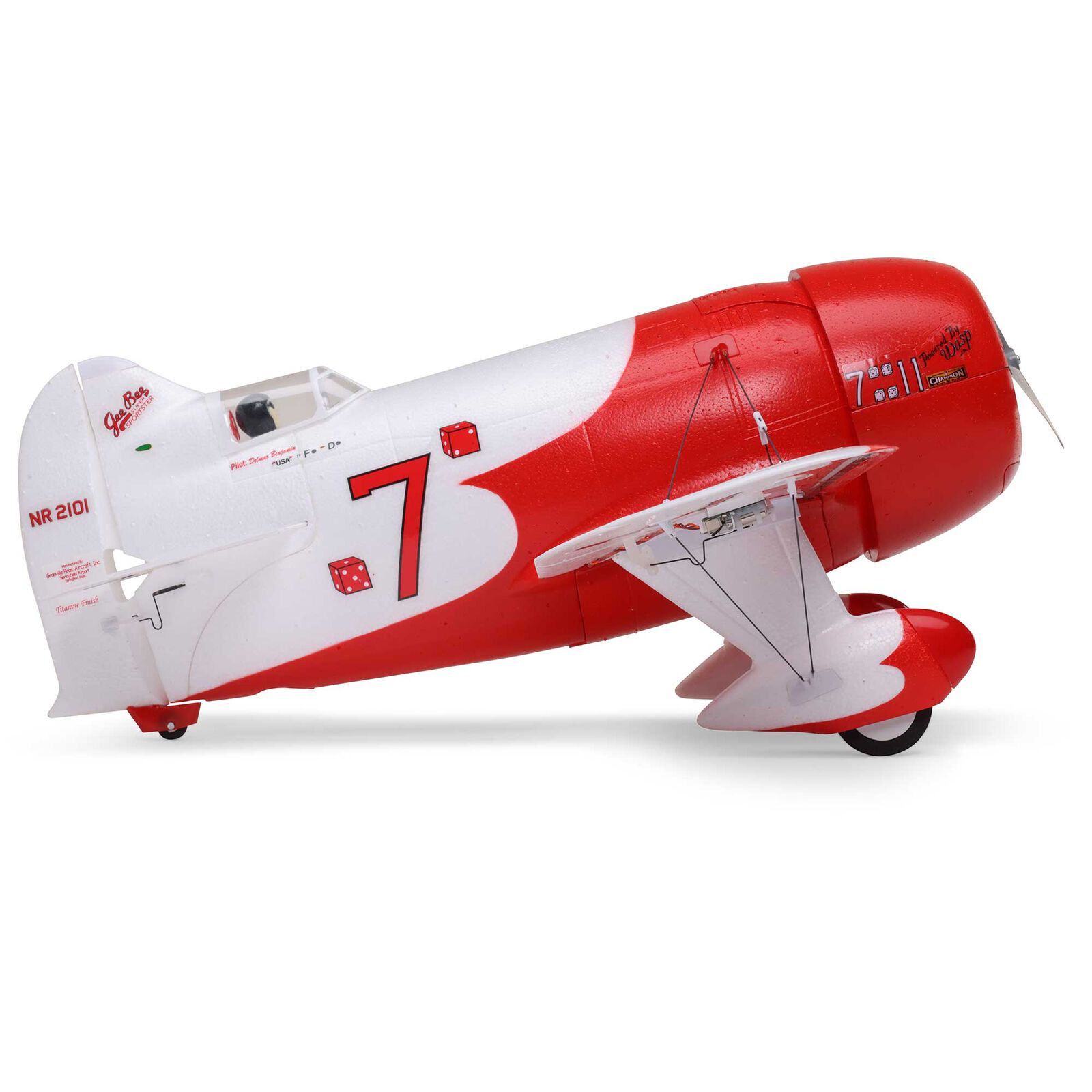E-flite UMX Gee Bee R-2 510mm BNF Basic with AS3X and SAFE Select-EFLU61500