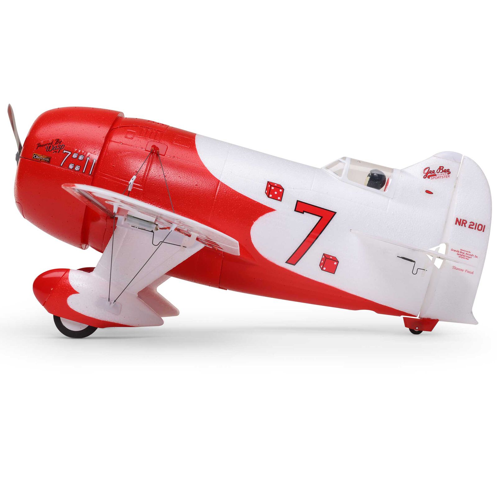 E-flite UMX Gee Bee R-2 510mm BNF Basic with AS3X and SAFE Select-EFLU61500