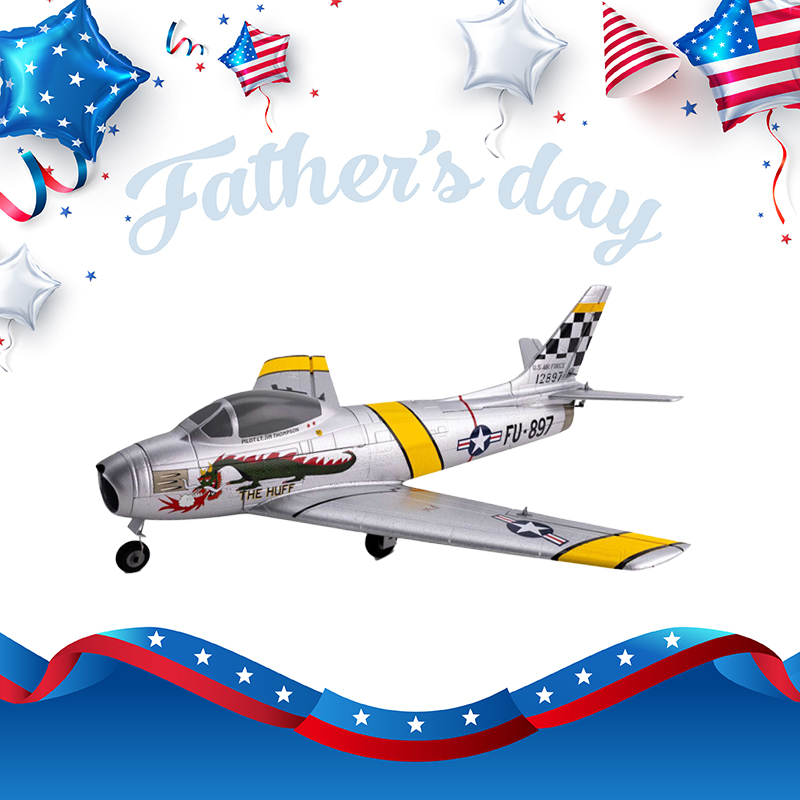 E-flite 30mm UMX F-86 Sabre EDF Jet BNF Basic RC Airplane W/ AS3X & SAFE-EFLU7050