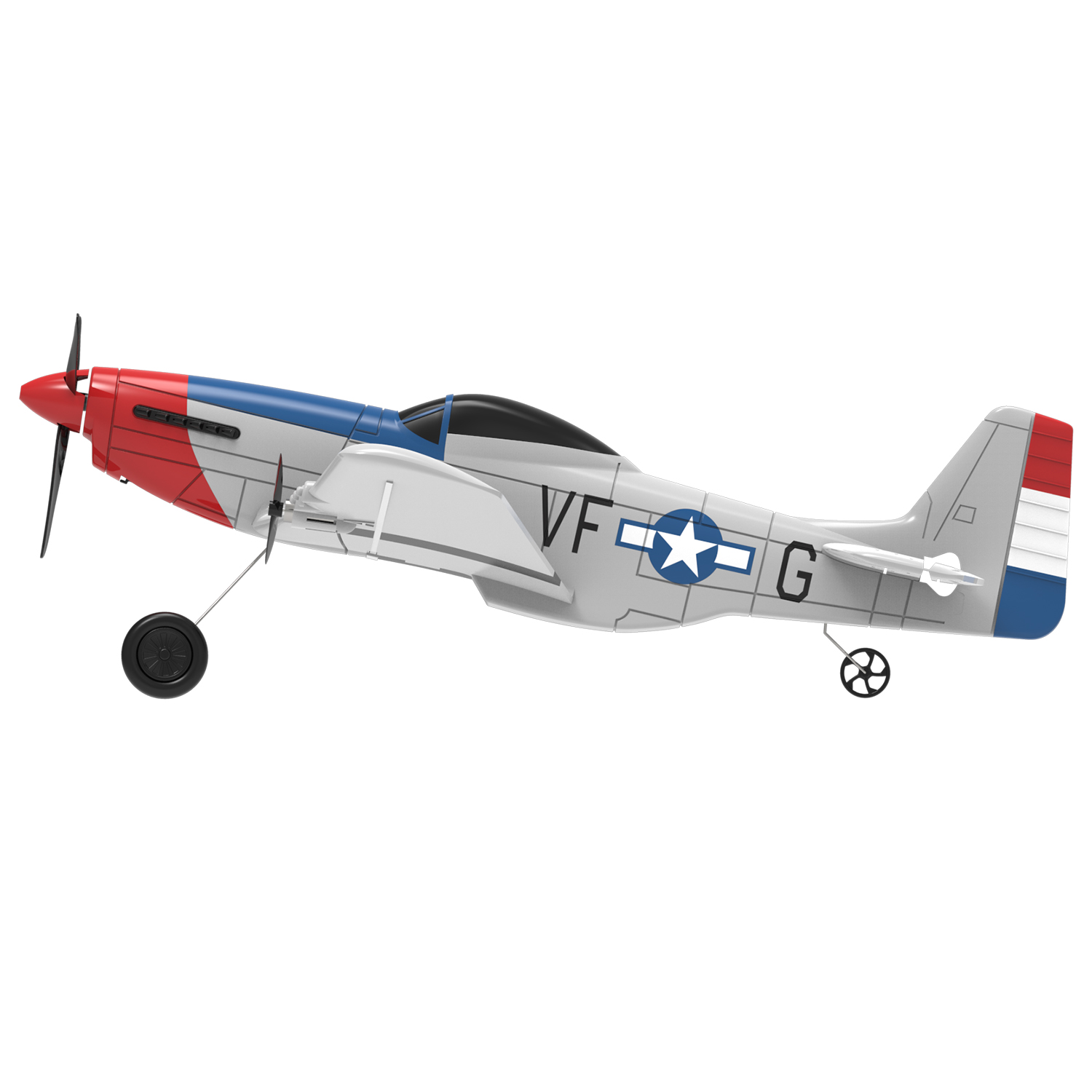 VOLANTEXRC P-51 400mm RTF RC Warbirds Mini RC Airplane 3CH 15.7''-76207