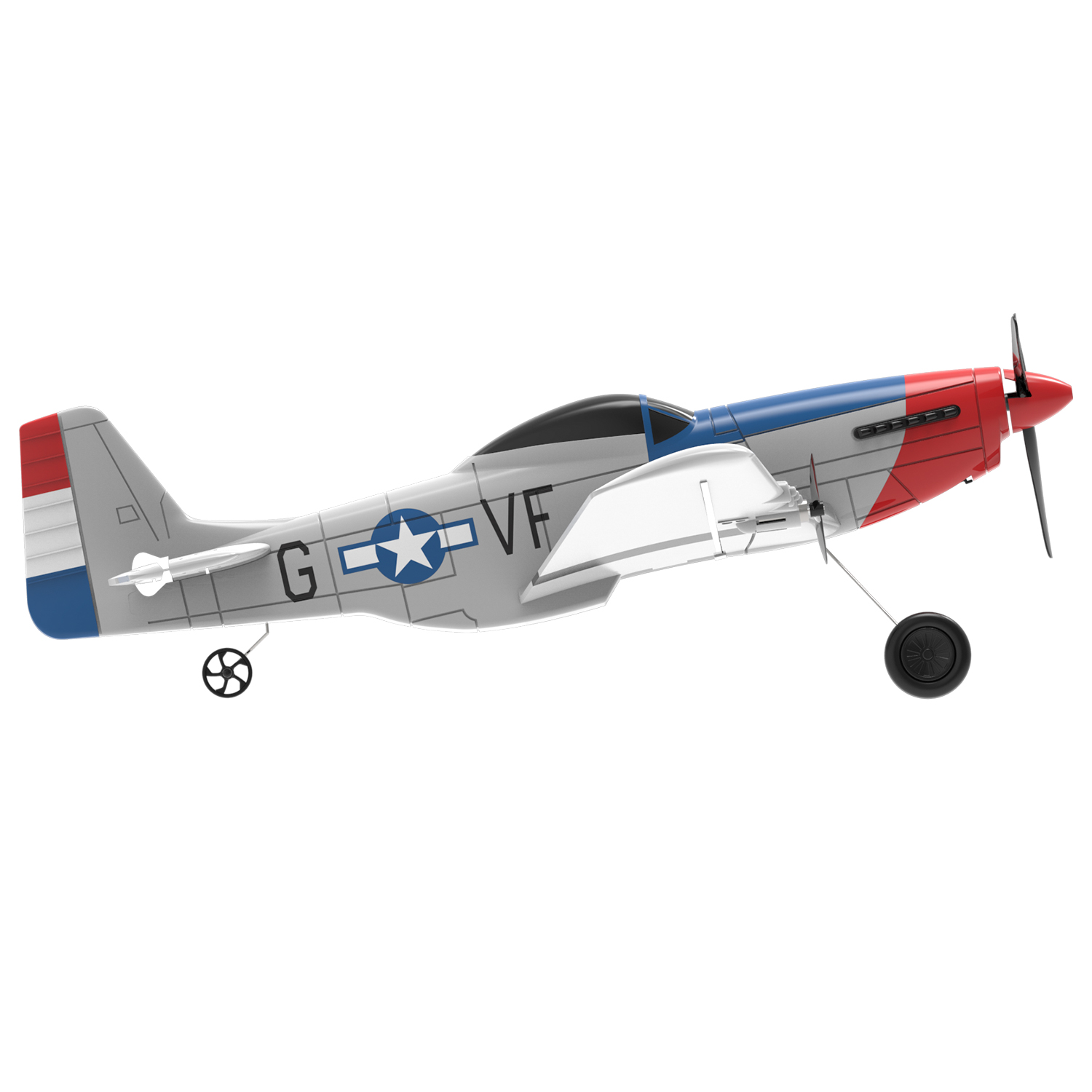VOLANTEXRC P-51 400mm RTF RC Warbirds Mini RC Airplane 3CH 15.7''-76207