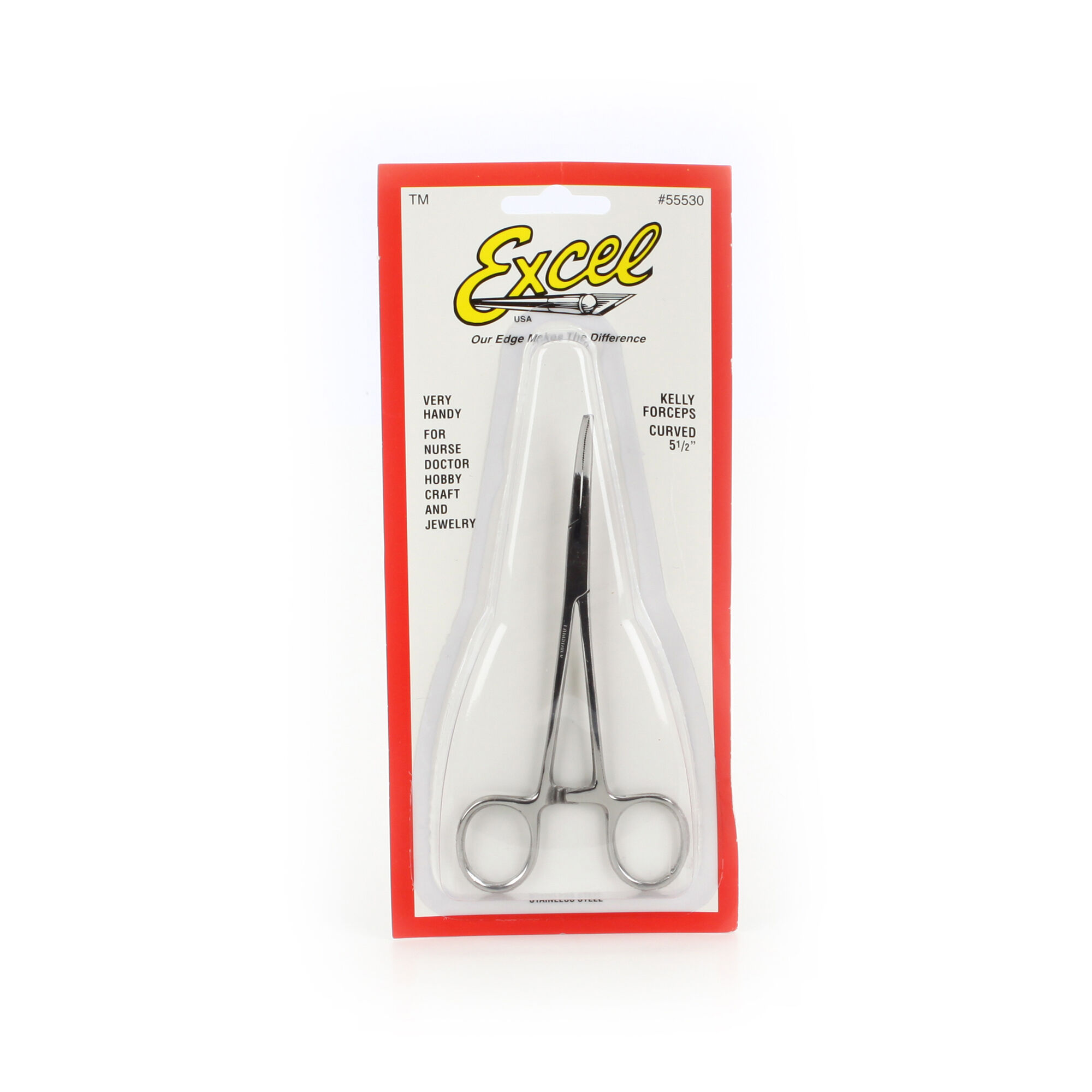 Excel Hobby Blade Corp Curved Nose Hemostat, 5"-EXL55530