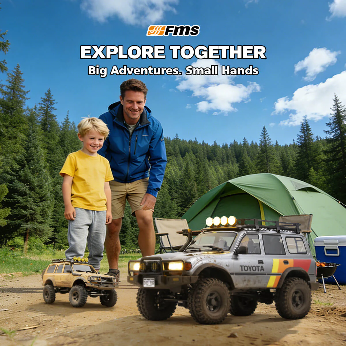 FMS 1:10 FCX10 LC80 Toyota Land Cruiser RS（Only Shipped to UK）