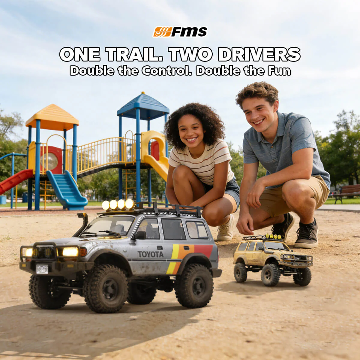FMS 1:10 FCX10 LC80 Toyota Land Cruiser RS（Only Shipped to UK）
