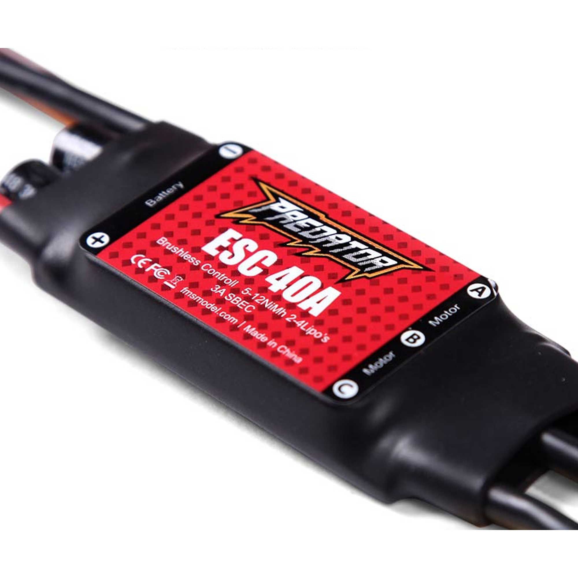 FMS 40A ESC  Predator 40A ESC, 230mm XT60-FMMPRESC008