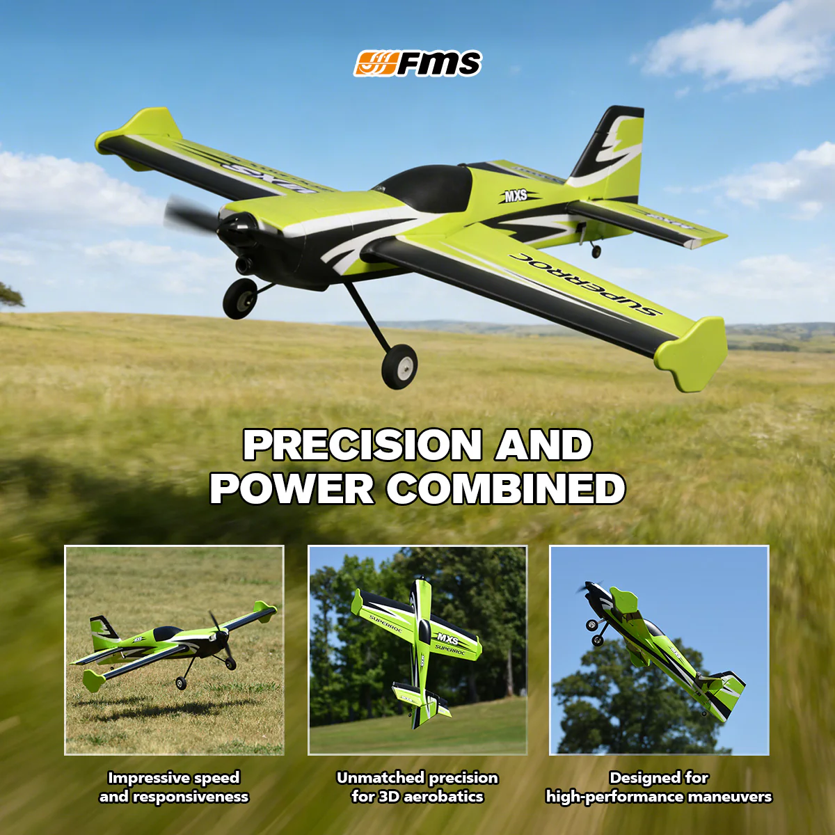 FMS 1100mm MXS V2 PNP Green