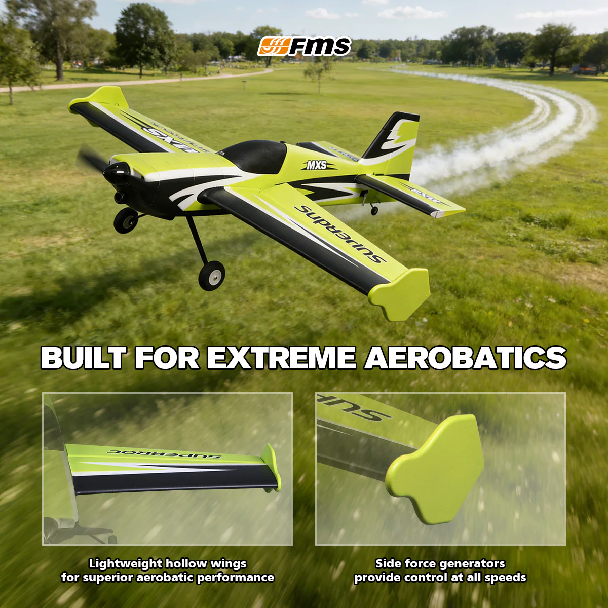 FMS 1100mm MXS V2 PNP Green