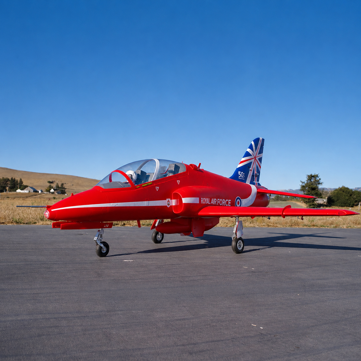 FMS 80mm BAE Hawk Red Arrow EDF PNP
